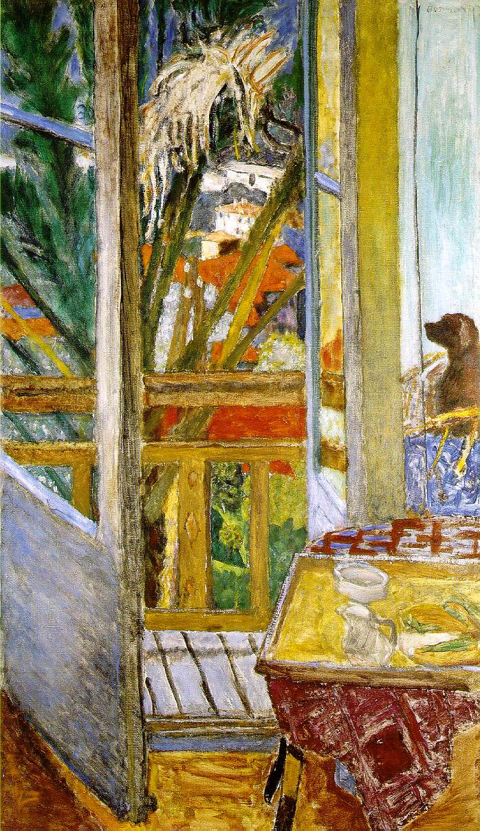 Pierre Bonnard. The door with the dog