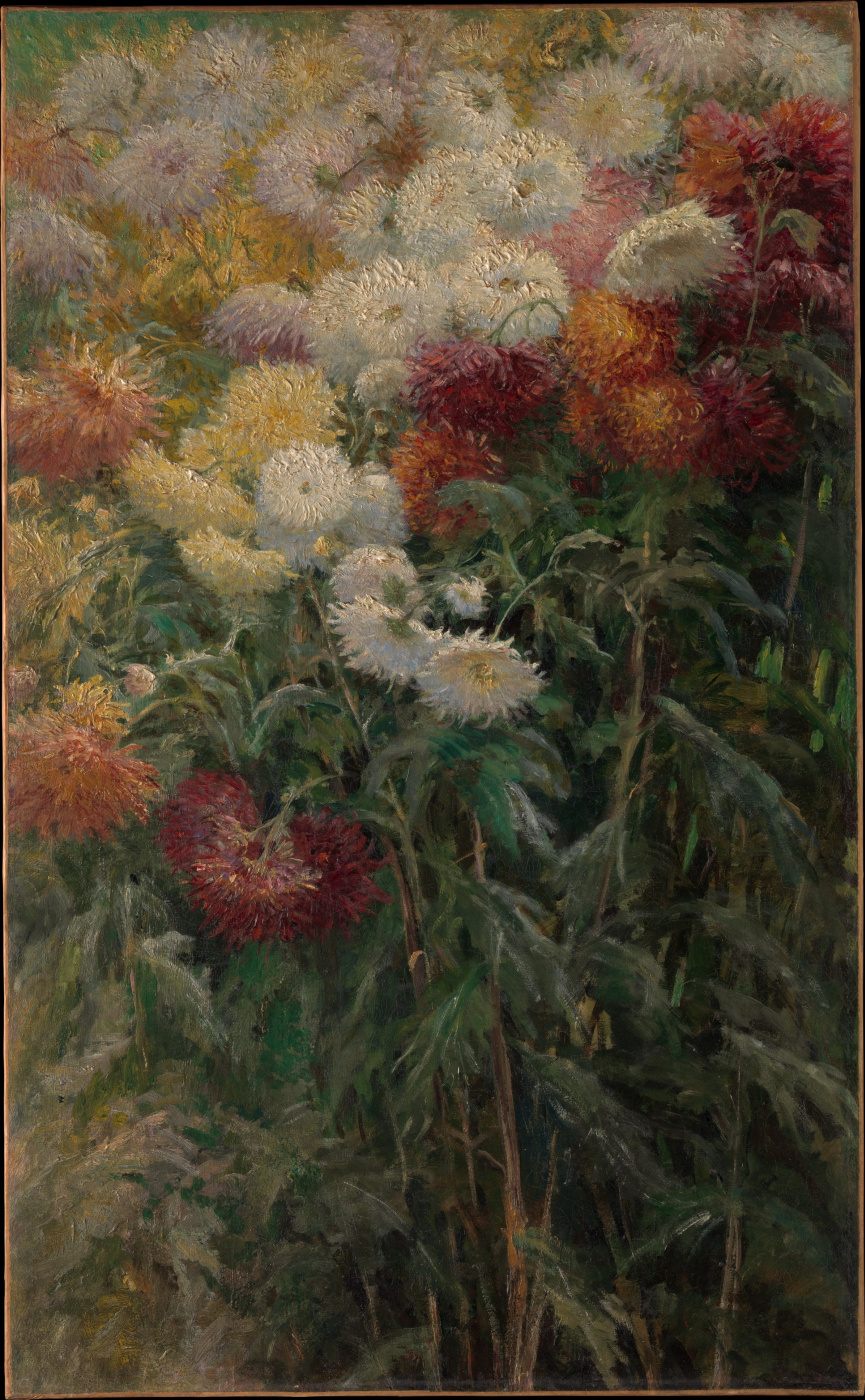 Gustave Caillebotte. Chrysanthemum. The garden in Petit-Gennevilliers