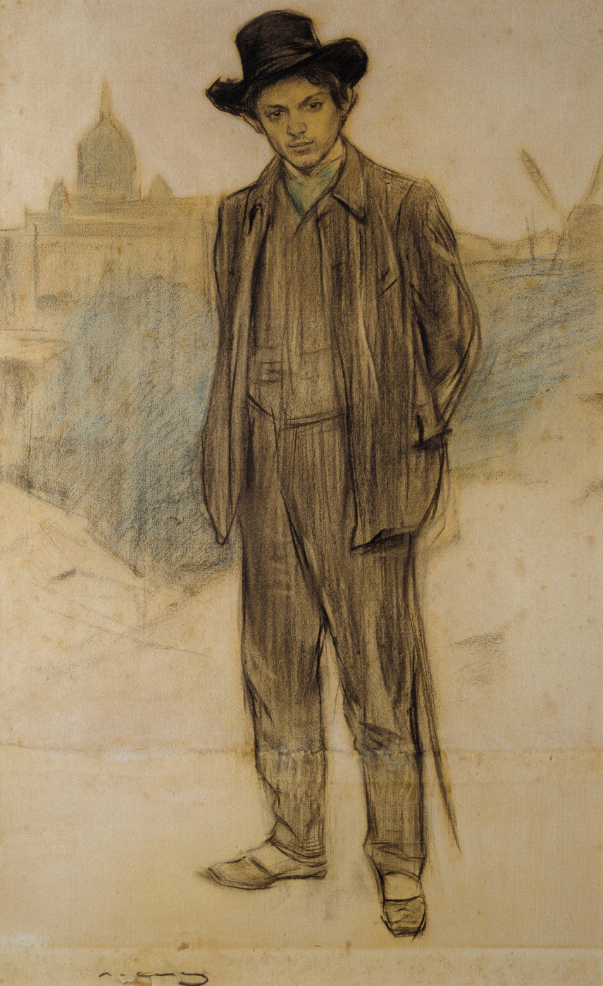 Ramon Casas i Carbó. Portrait of Pablo Picasso