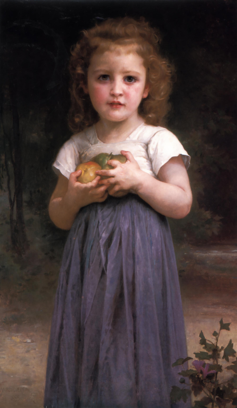 William-Adolphe Bouguereau. Fille aux pommes