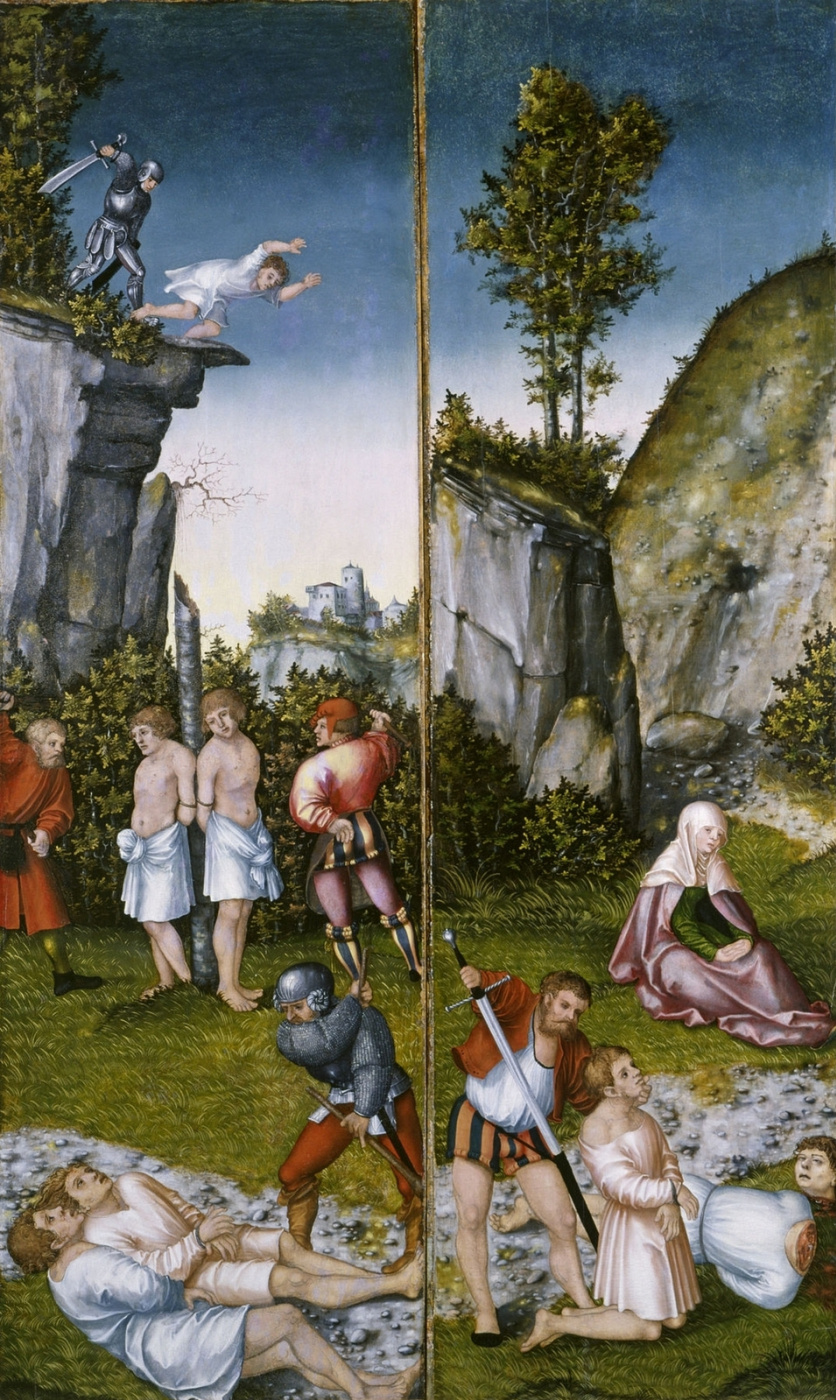 Lucas Cranach the Elder. The martyrdom of the seven sons of Felicity