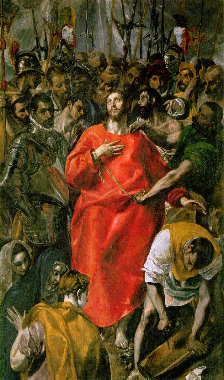 Domenico Theotokopoulos (El Greco). Removing clothes with Christ