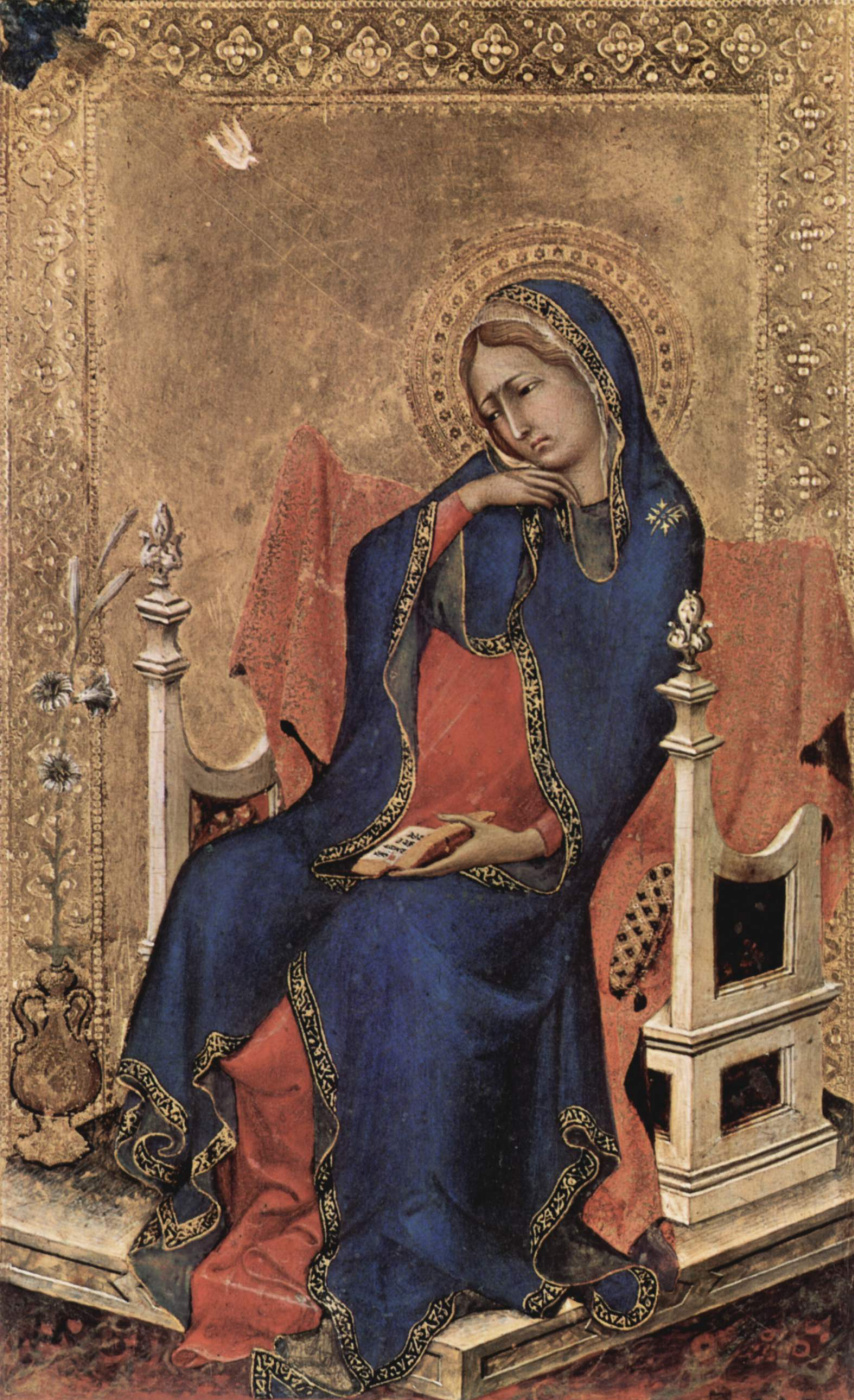 Simone Martini. The Altar Orsini. The Annunciation Of Mary