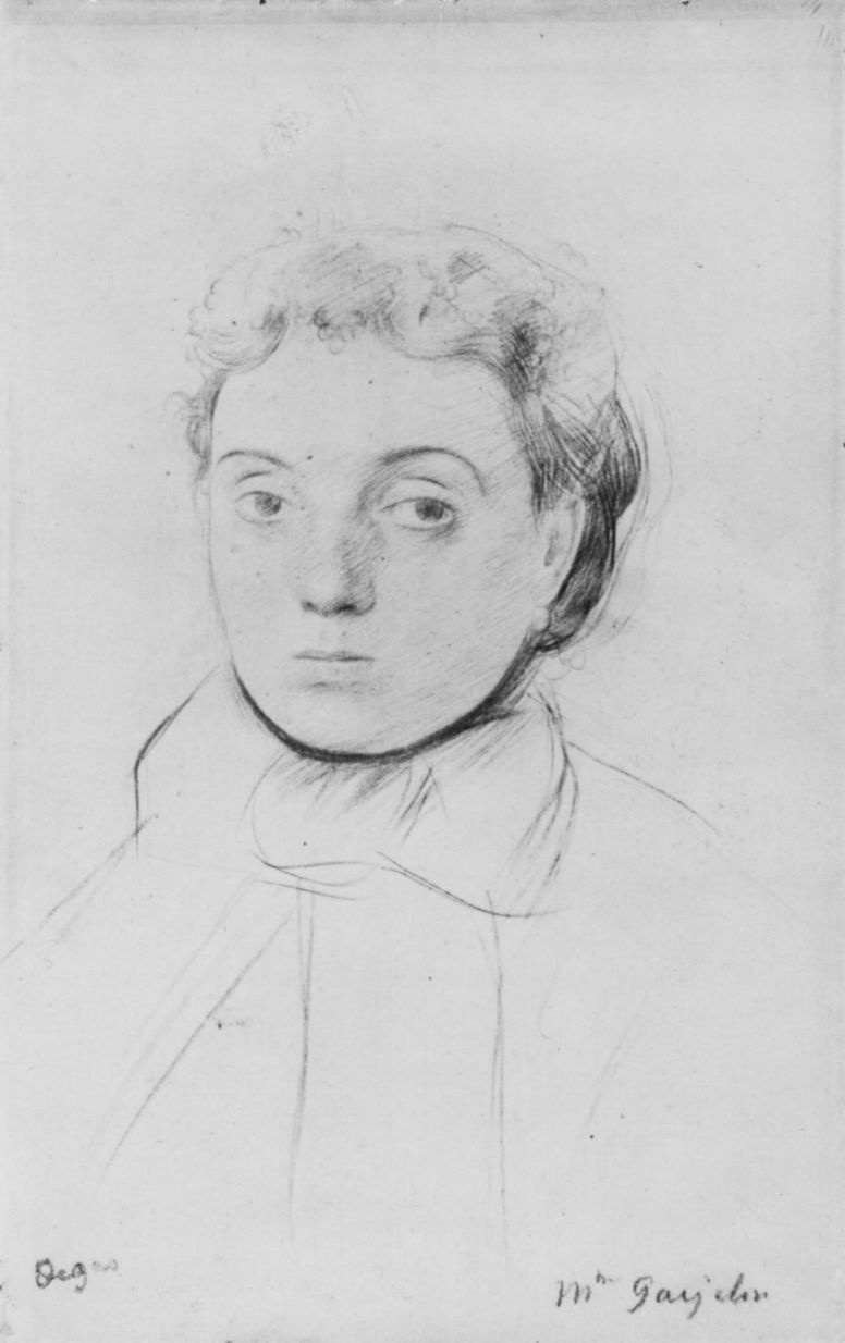 Edgar Degas. Portrait Of Josephine Goelan
