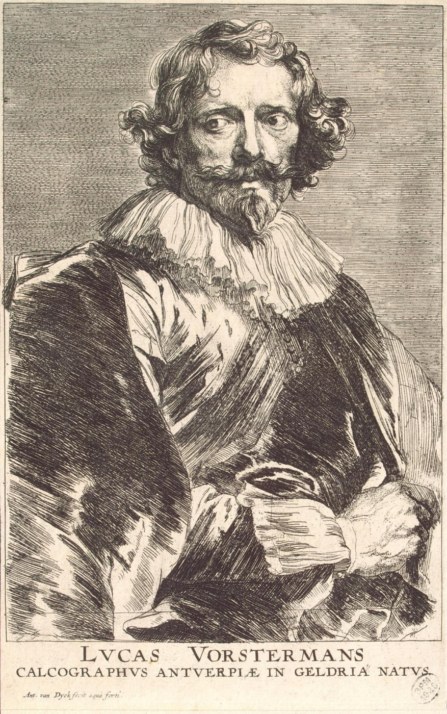 Anthony van Dyck. Portrait Of Lucas Vorsterman Older