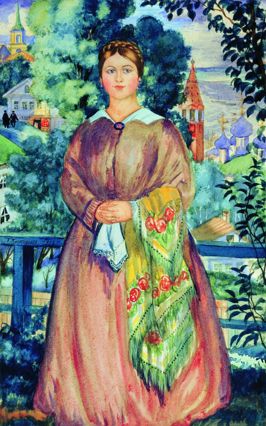 Boris Kustodiev. The merchant's wife. The picture 1915