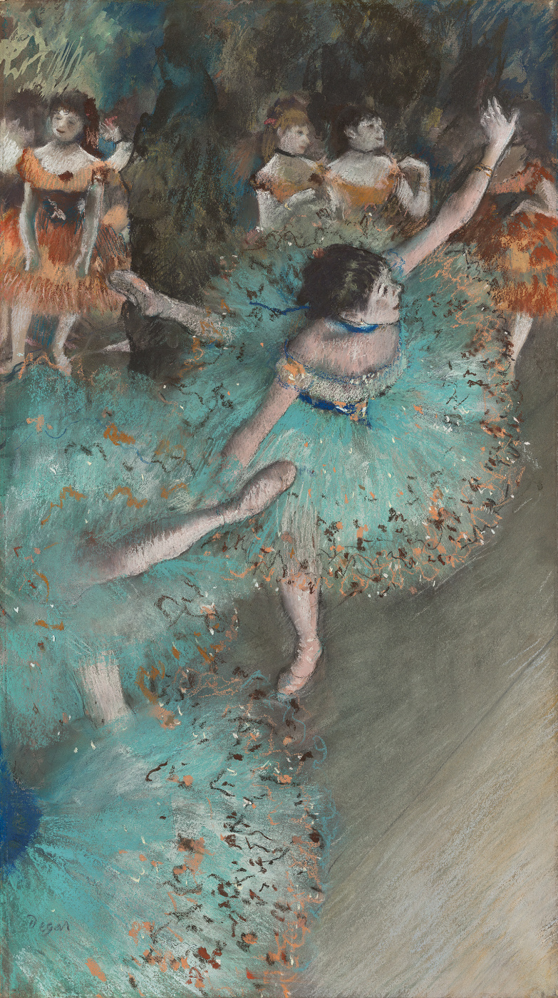 Edgar Degas. Зеленая танцовщица  (Кланяющаяся танцовщица)