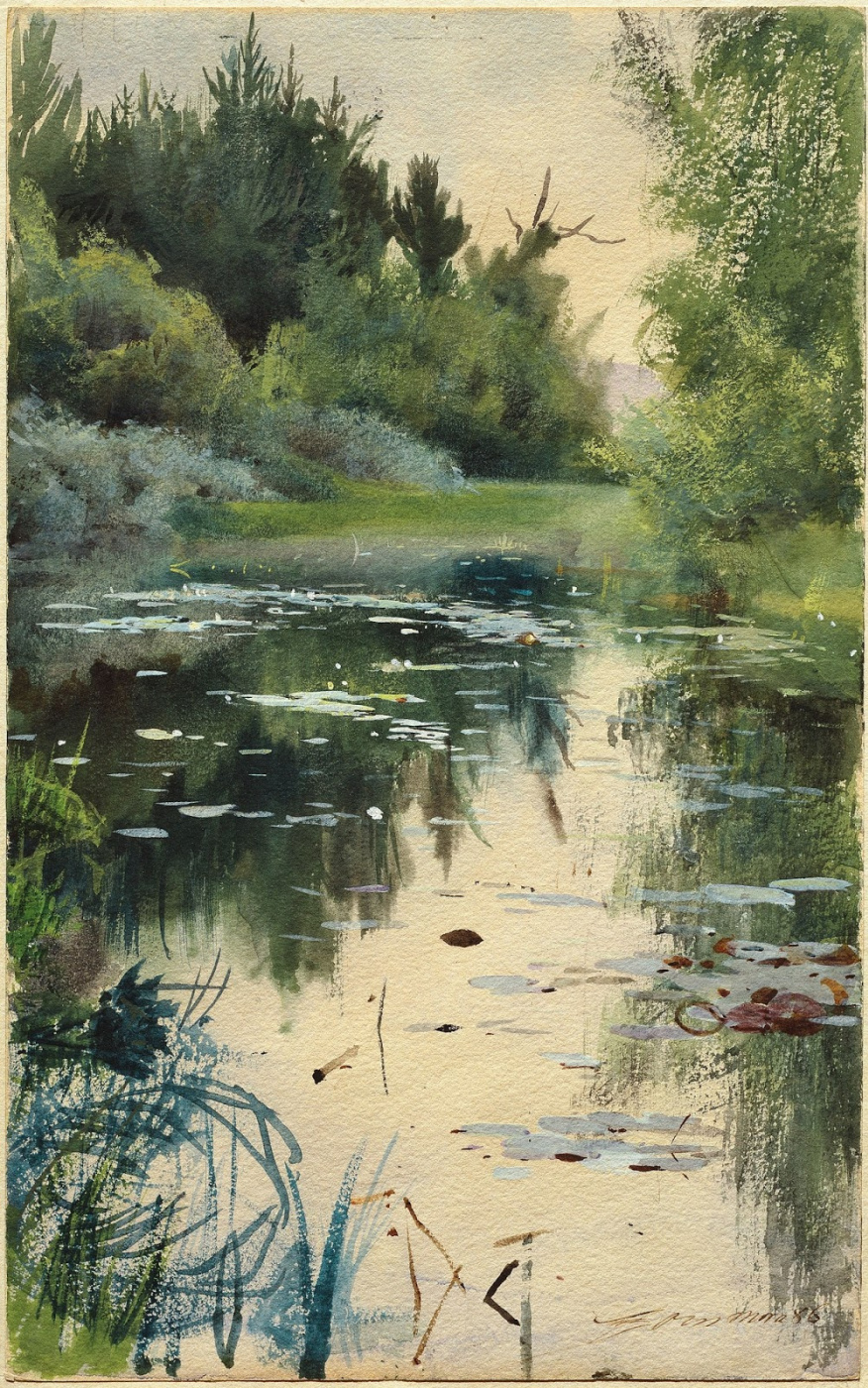 Anders Zorn. Moorland landscape