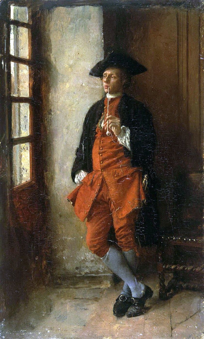 Jean Louis Ernest Meissonier. Smoker