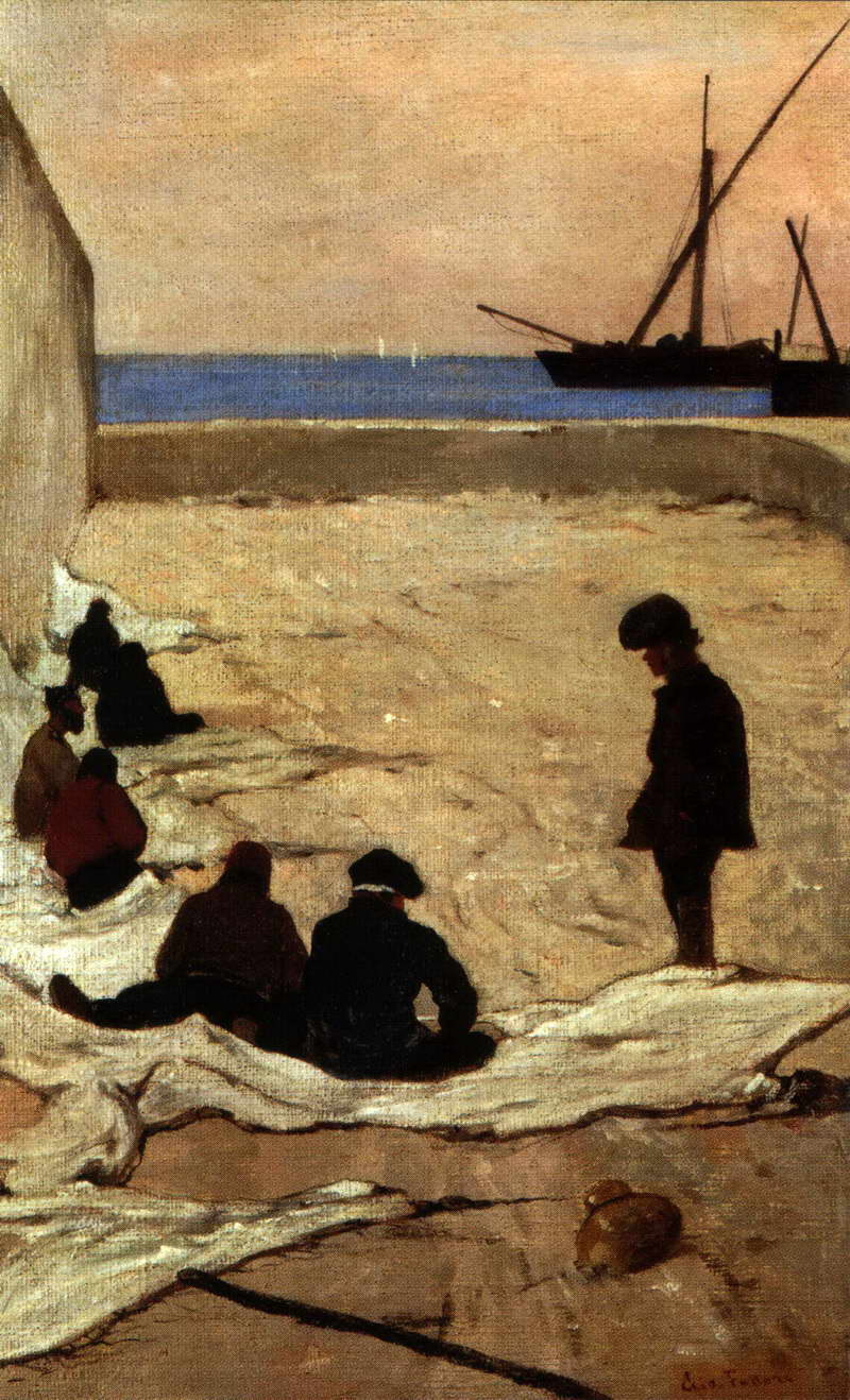 Giovanni Fattori. Reparacion de vela