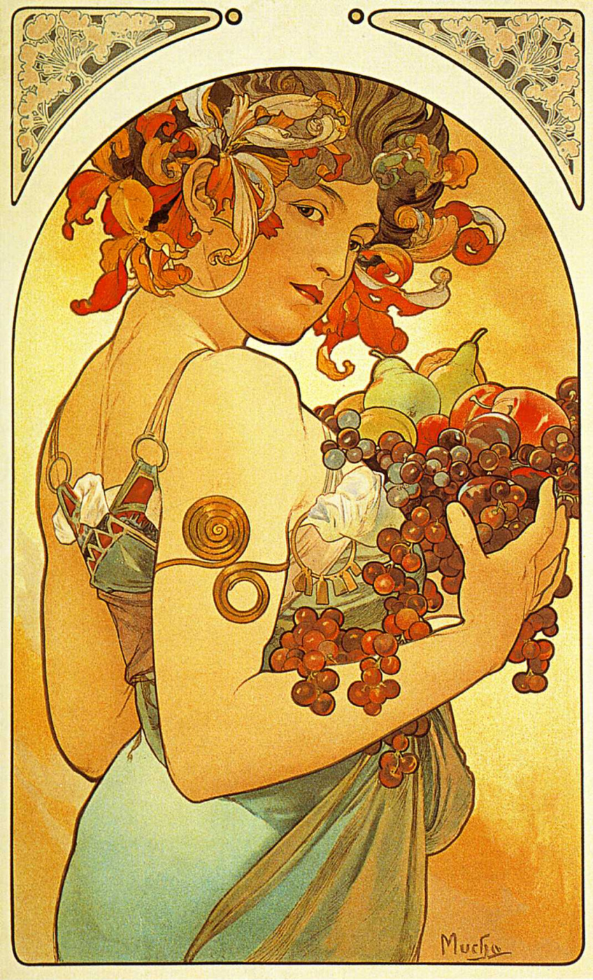 Alfonse Mucha. Fruit