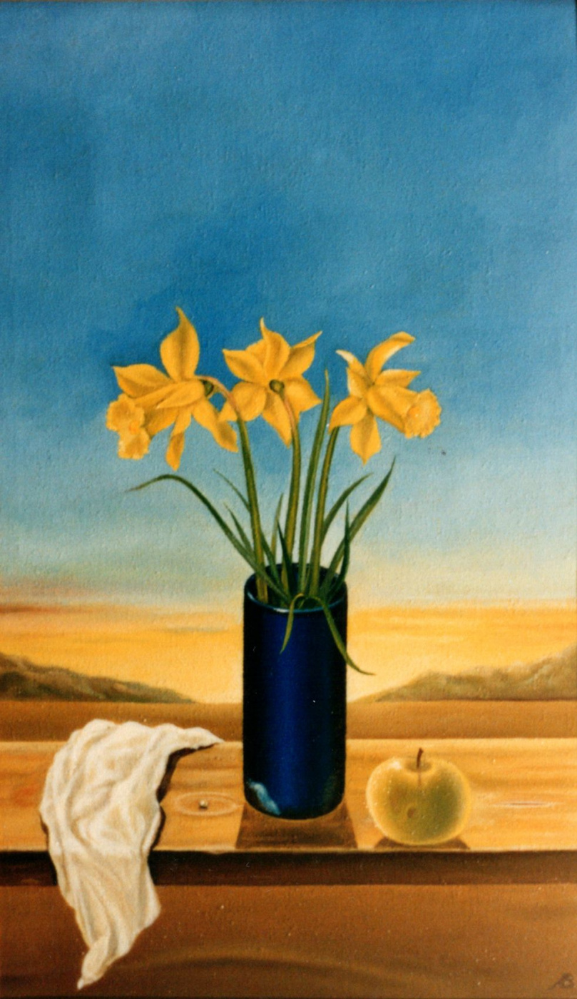 Vladimir Vasilyevich Abaimov. Still-life with Daffodils