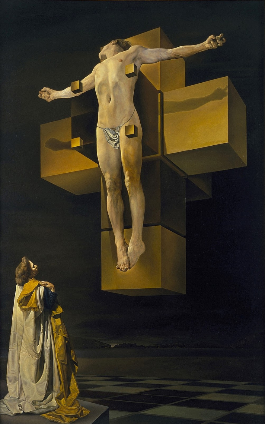 Salvador Dali. Crucifixion Hypercubic body