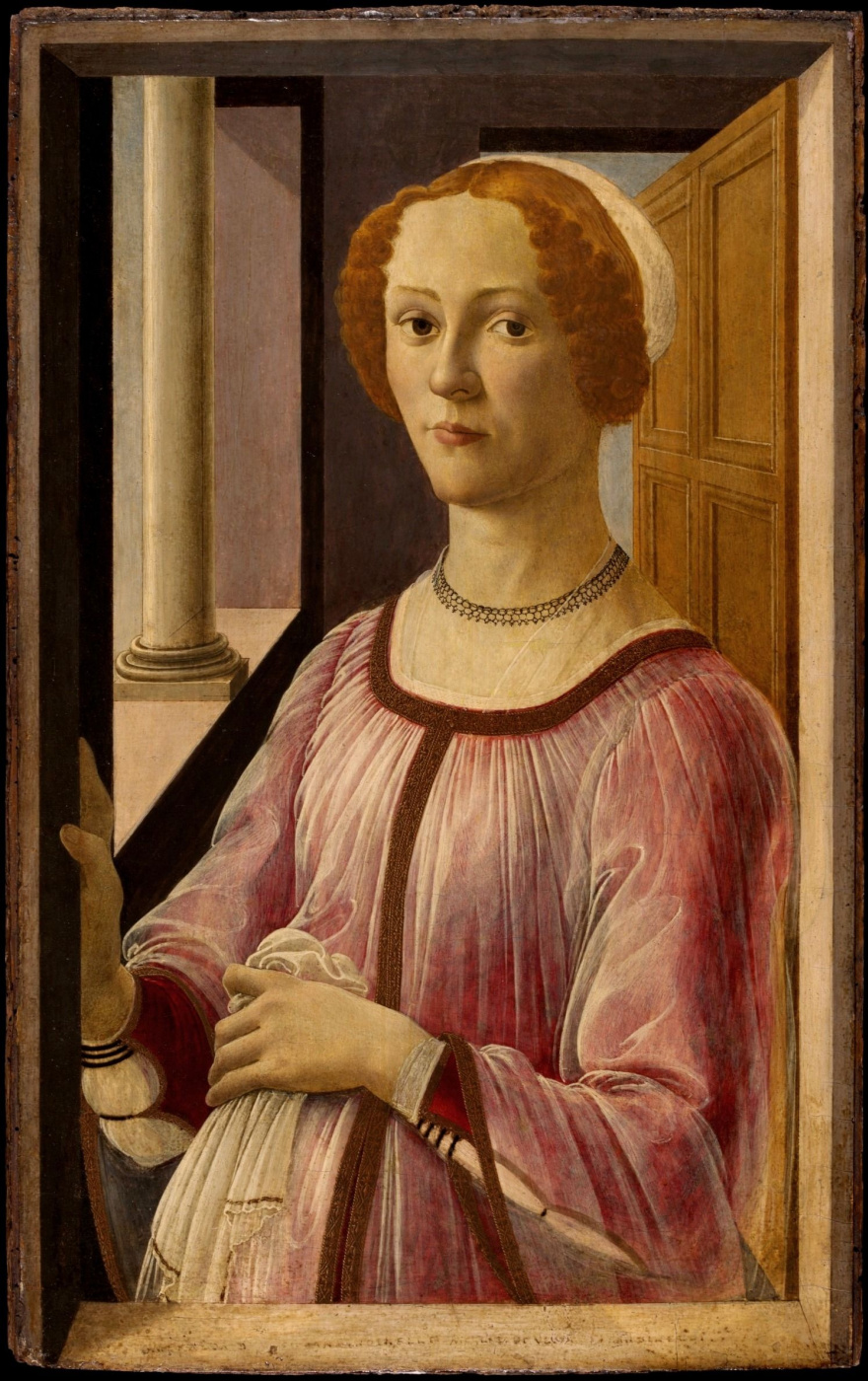 Sandro Botticelli. Portrait of a lady (Smeralda Bandinelli)