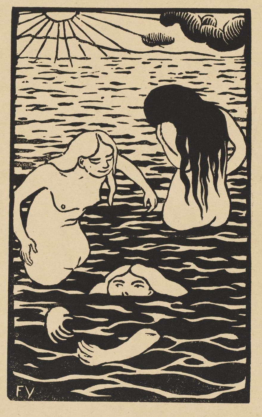 Felix Vallotton. Three bathers