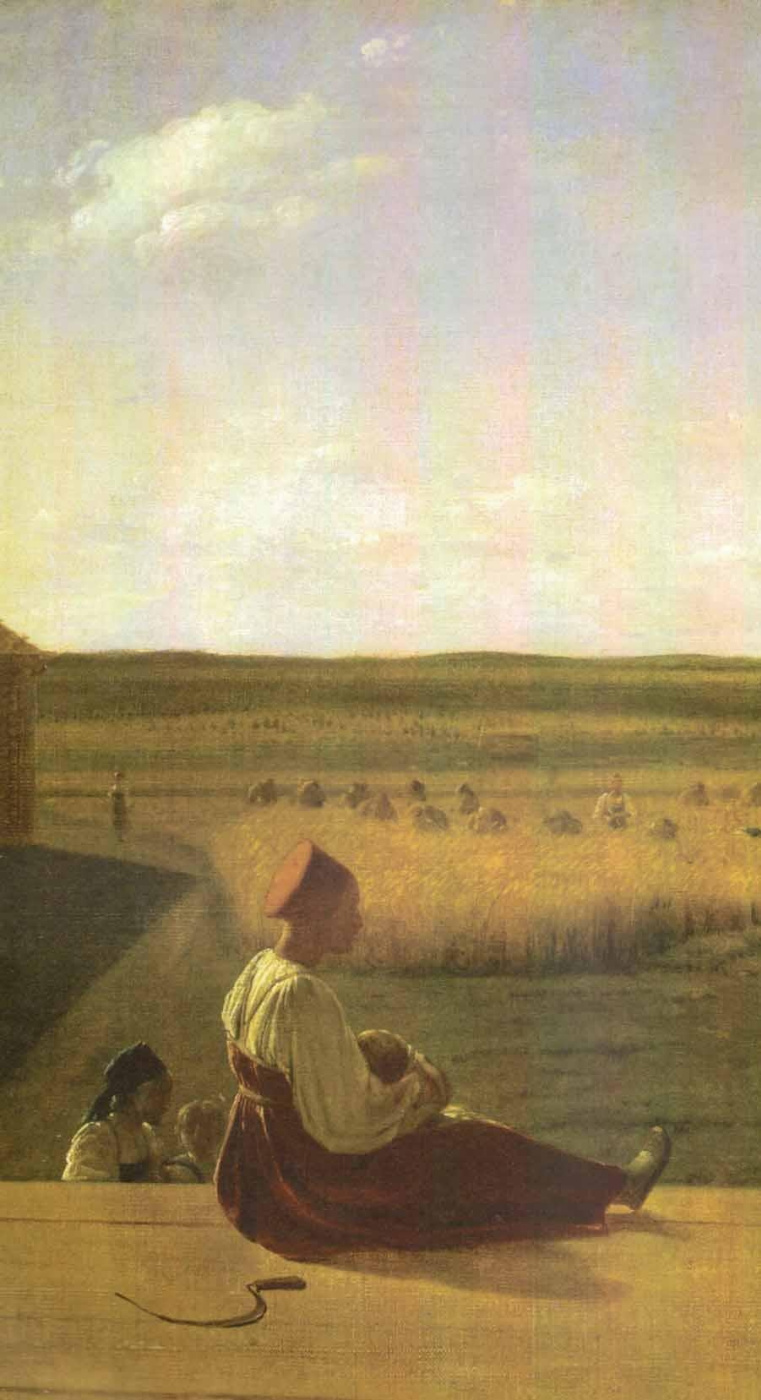 Alexey Gavrilovich Venetsianov. At the harvest. Summer. Detail