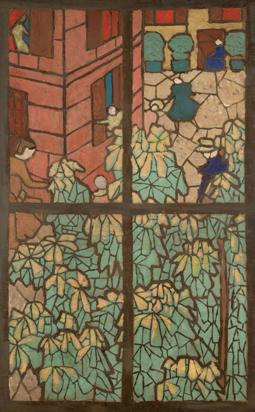 Jean Edouard Vuillard. Chestnut Trees, a Cartoon for a Tiffany Stained-Glass Window