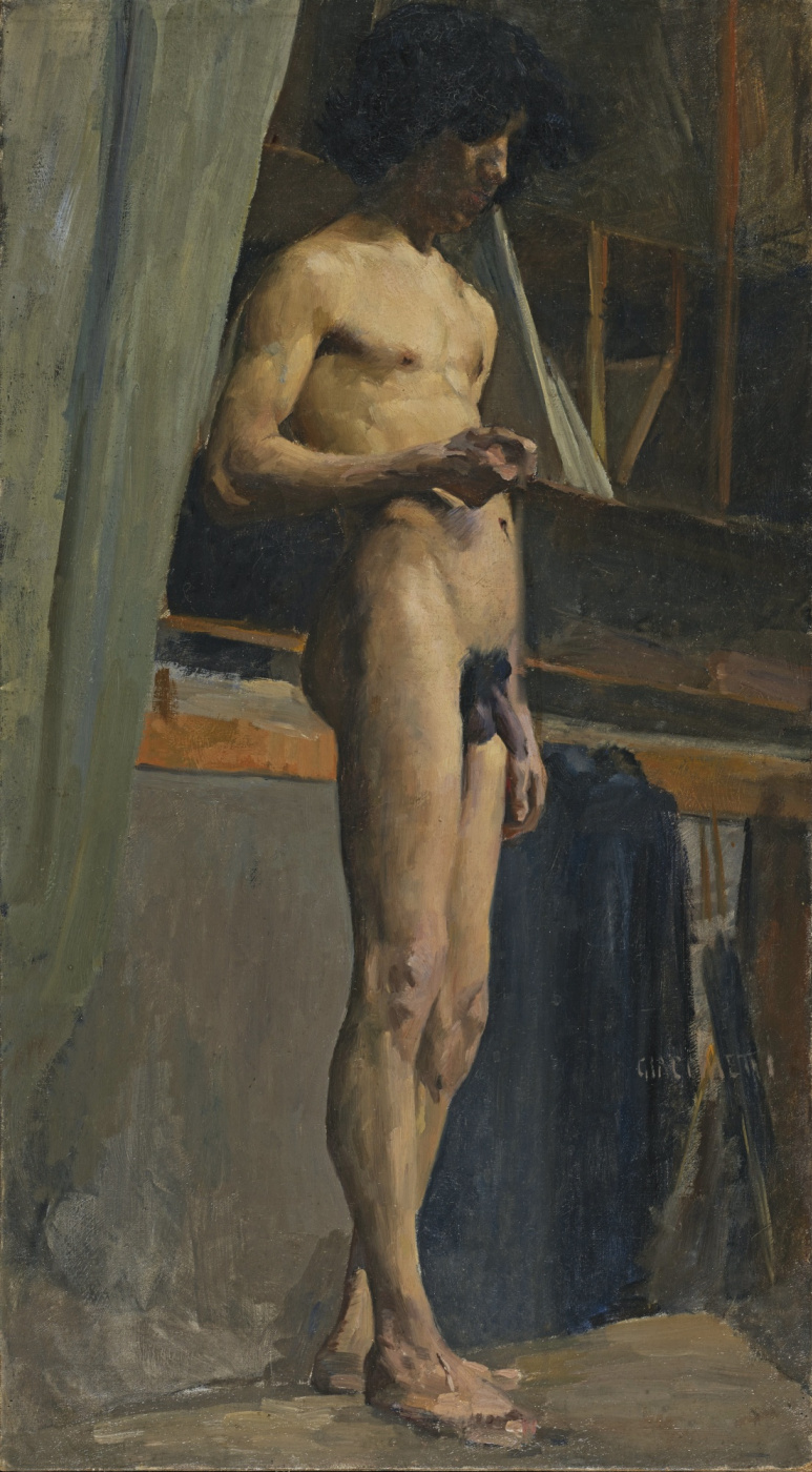 Giovanni Giacometti. A standing Nude male