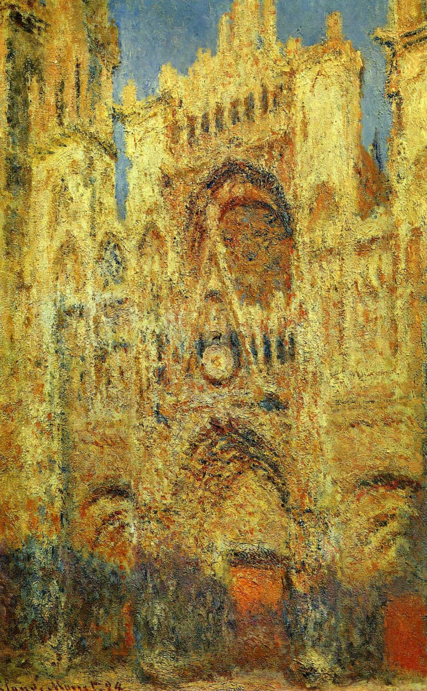 Claude Monet. Rouen Cathedral at sunset