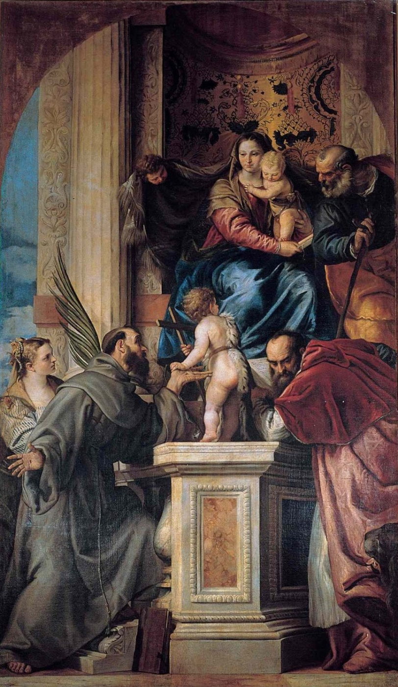 Paolo Veronese. Madonna on the throne with the saints