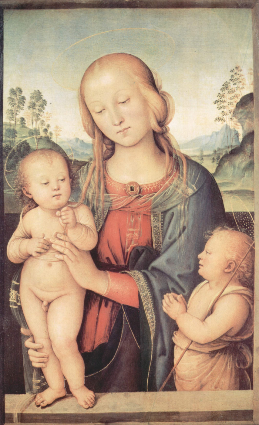 Pietro Perugino. Madonna with John the Baptist