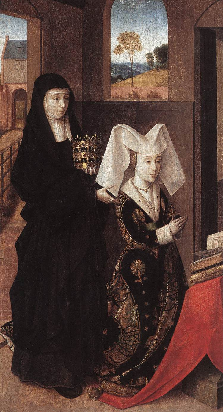 Petrus Christus. Isabella and the Portuguese Holy Erzebet