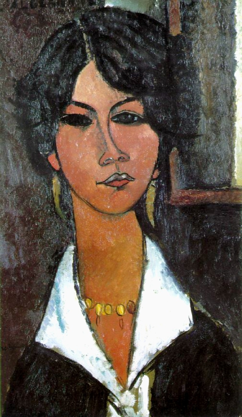 Amedeo Modigliani. Almaze. Retrato de una mujer argelina