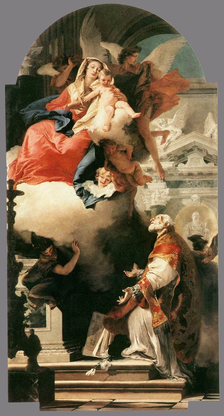 Giovanni Battista Tiepolo. Apparition of the Virgin to St. Philip Neri