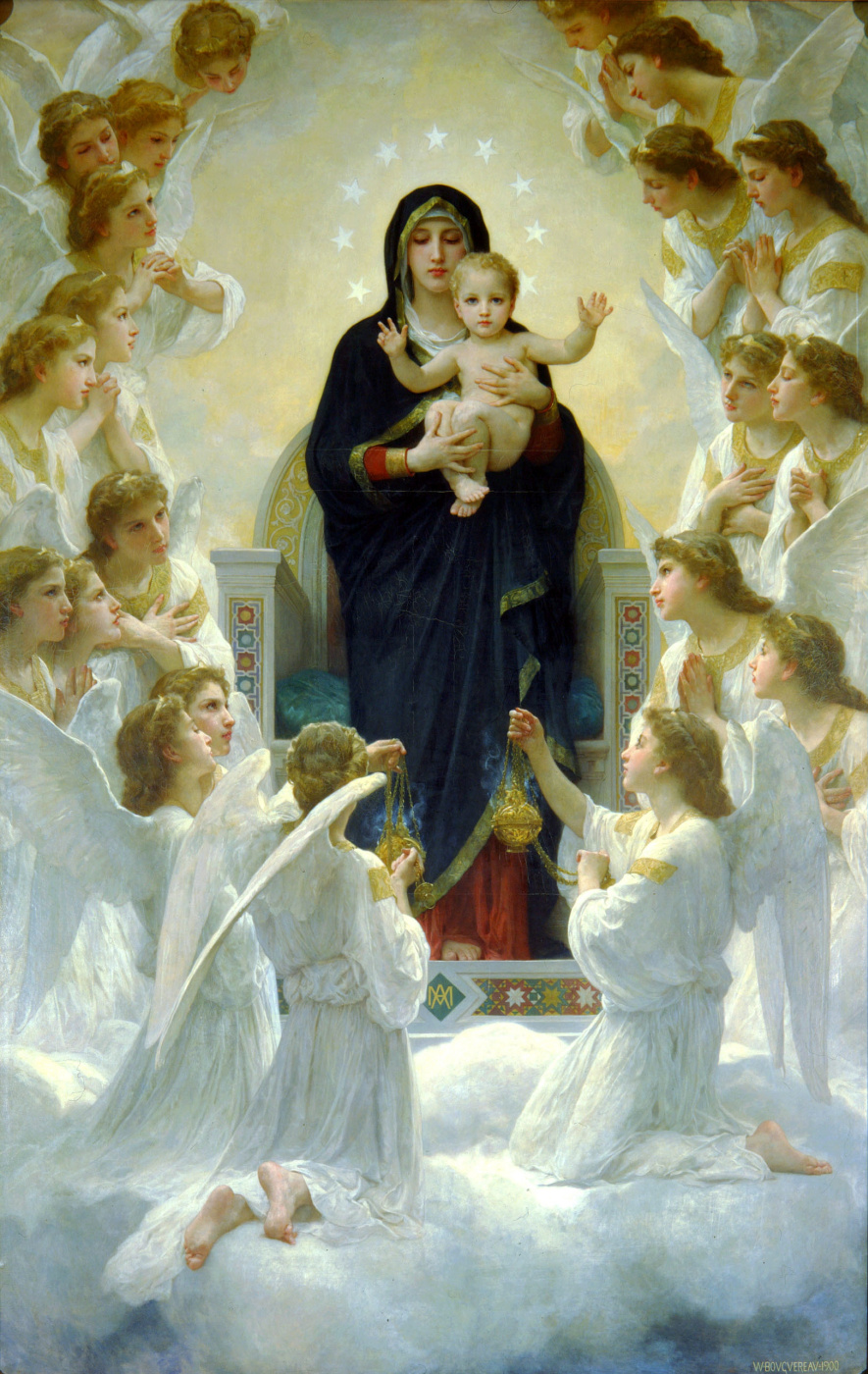 William-Adolphe Bouguereau. Queen of angels