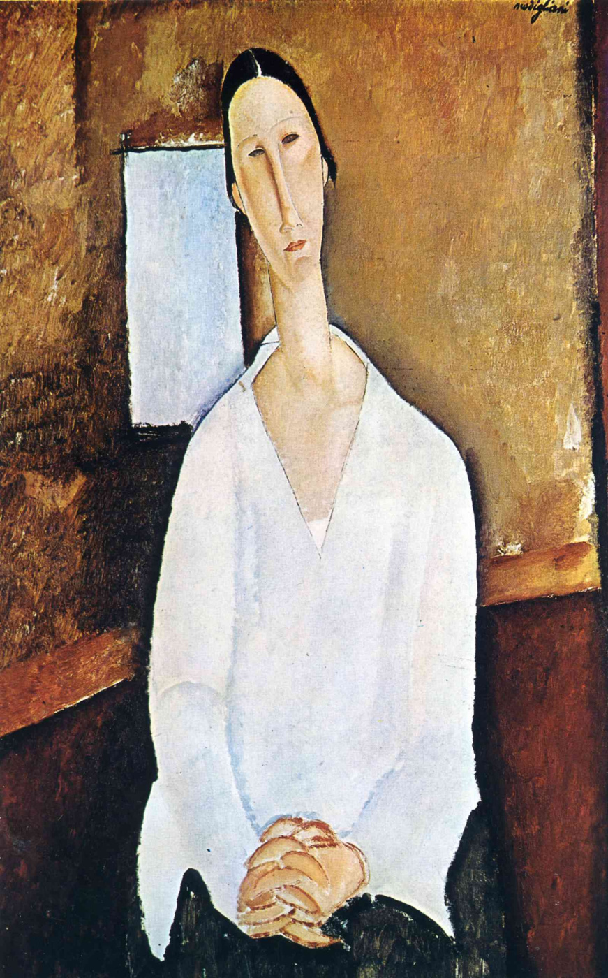 Amedeo Modigliani. Madame Zborovskaya with folded hands