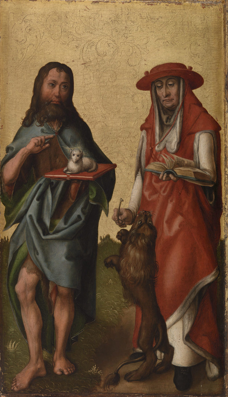 Unknown artist. Saints John the Baptist and Jerome