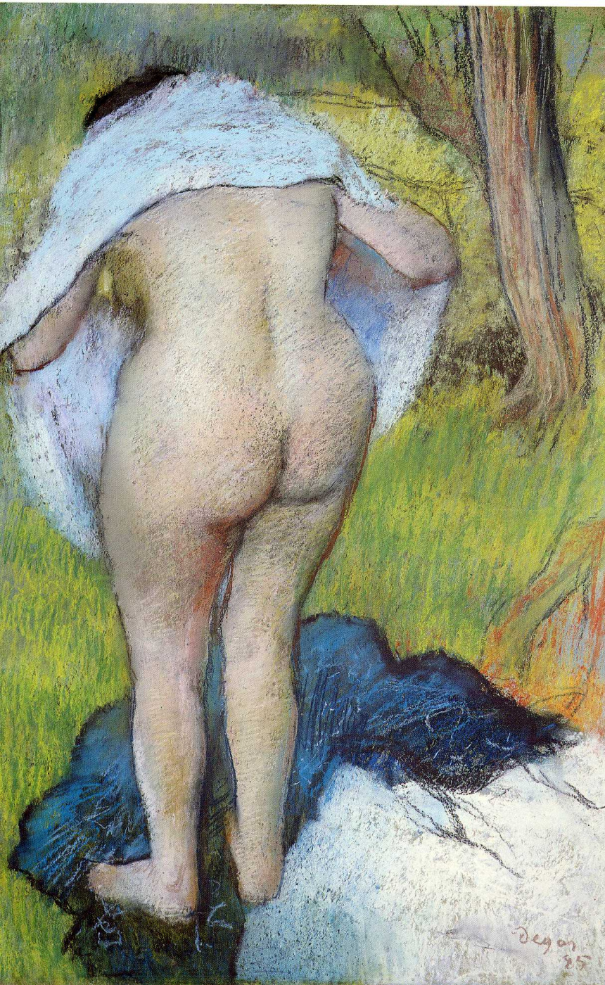 Edgar Degas. The girl wiped