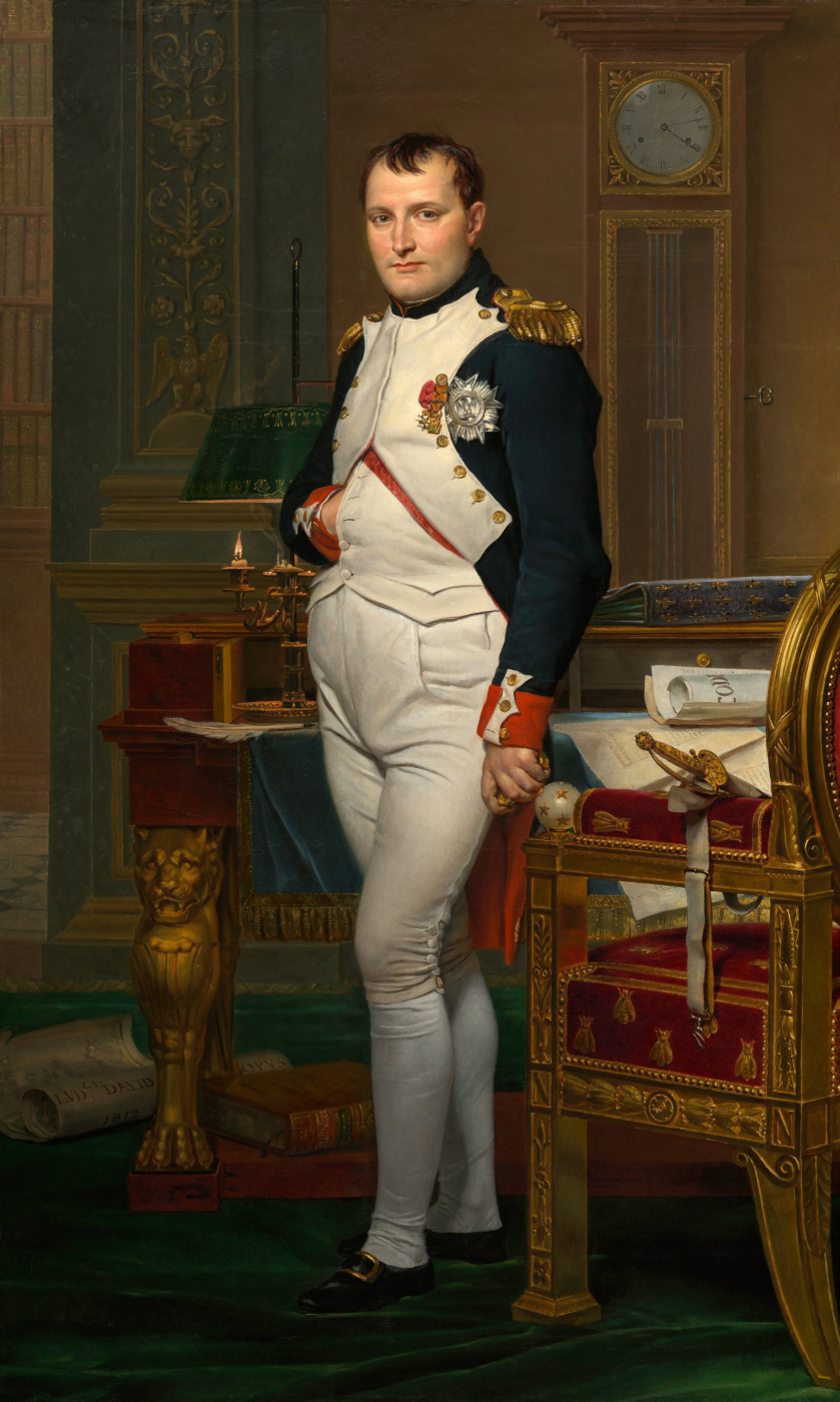 Jacques-Louis David. Napoleon Bonaparte in the office of the Tuileries