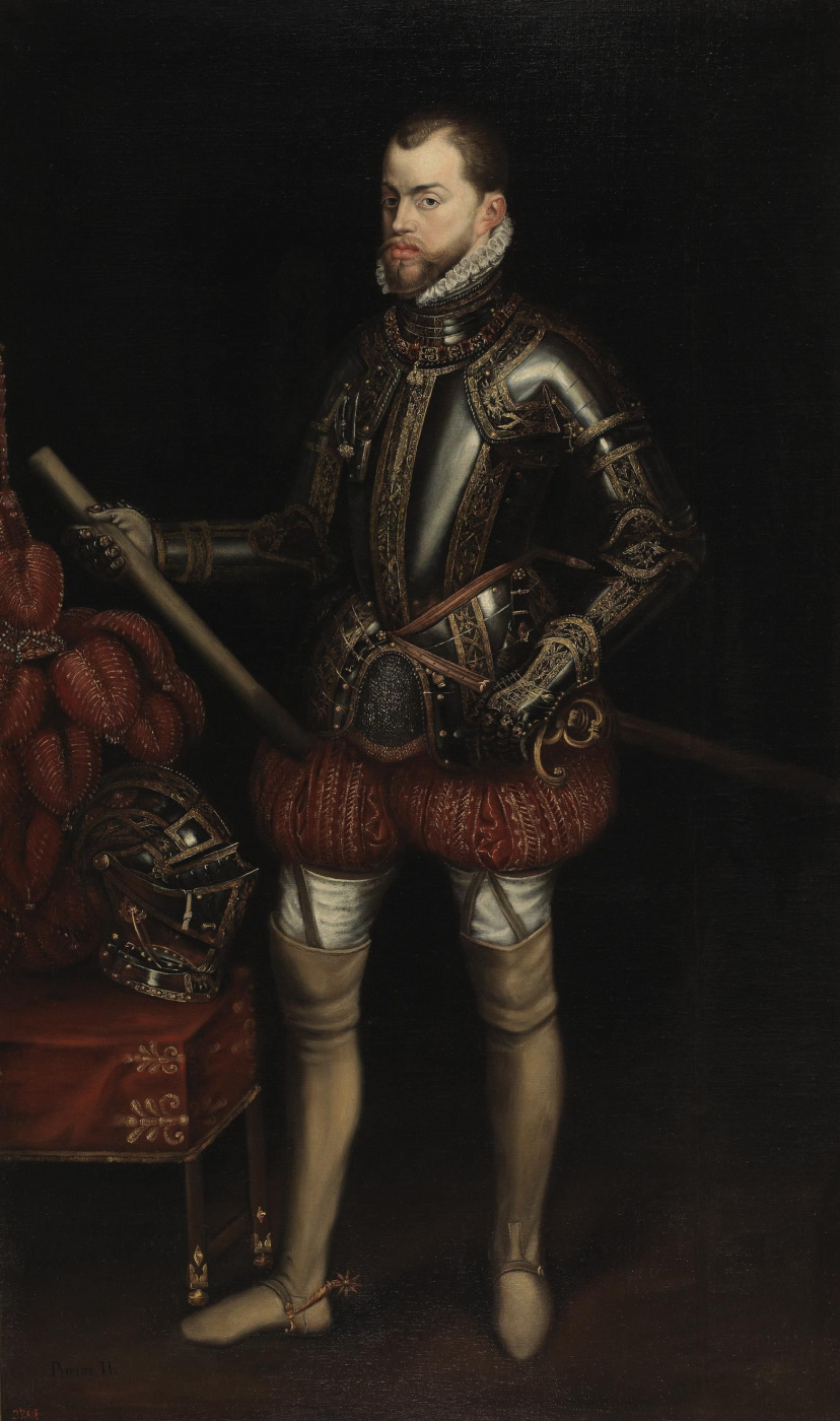 Невідомий художник. Портрет Филиппа II Испанского в доспехах