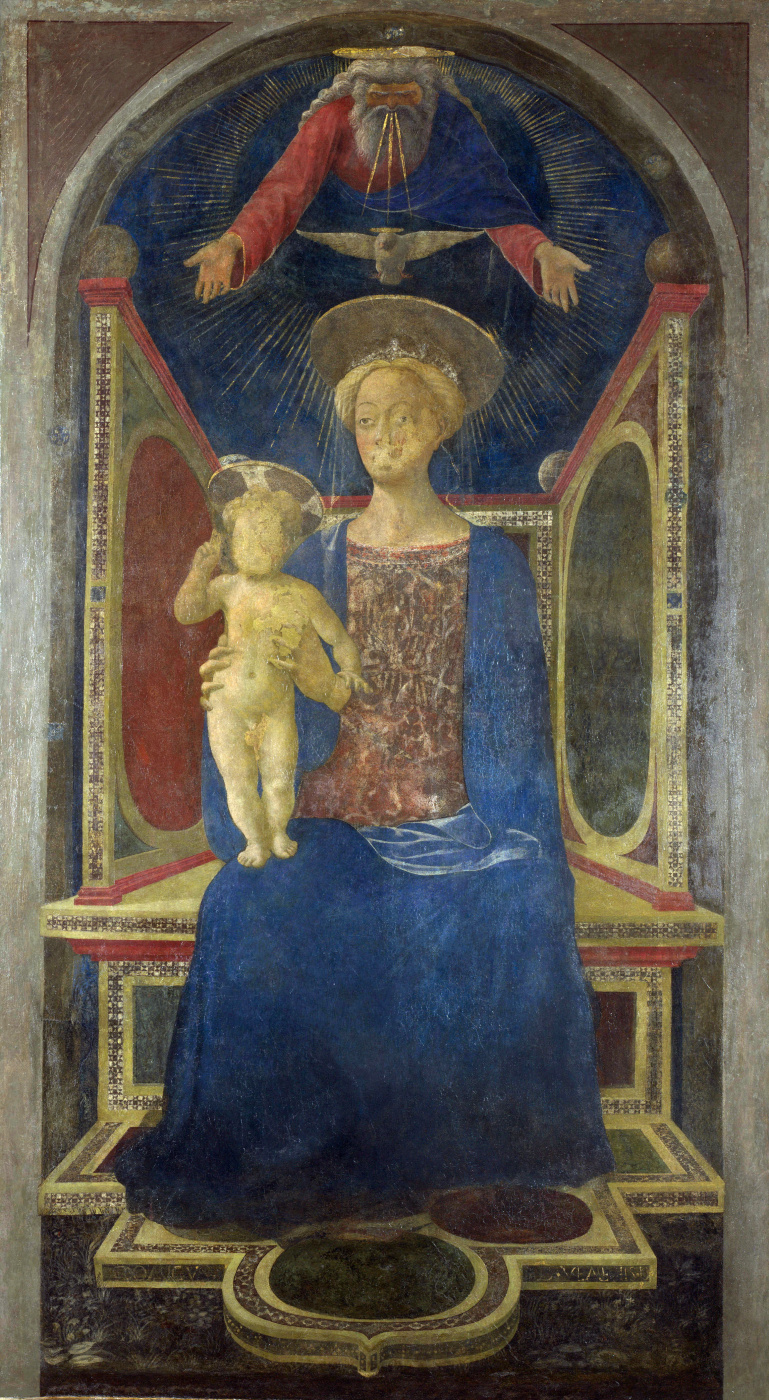 Domenico Veneziano. Virgin with child enthroned