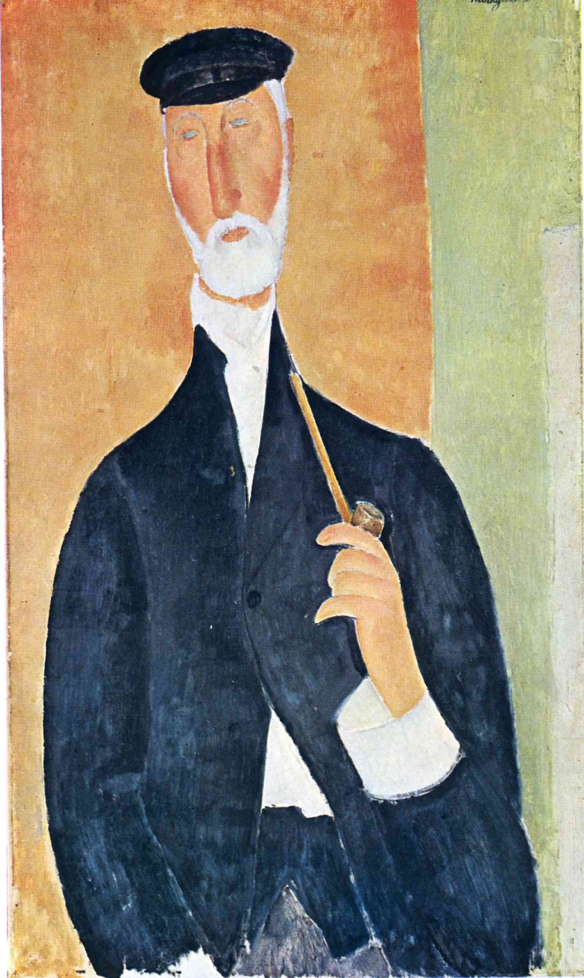 Amedeo Modigliani. Man with pipe (the Notary of nice)