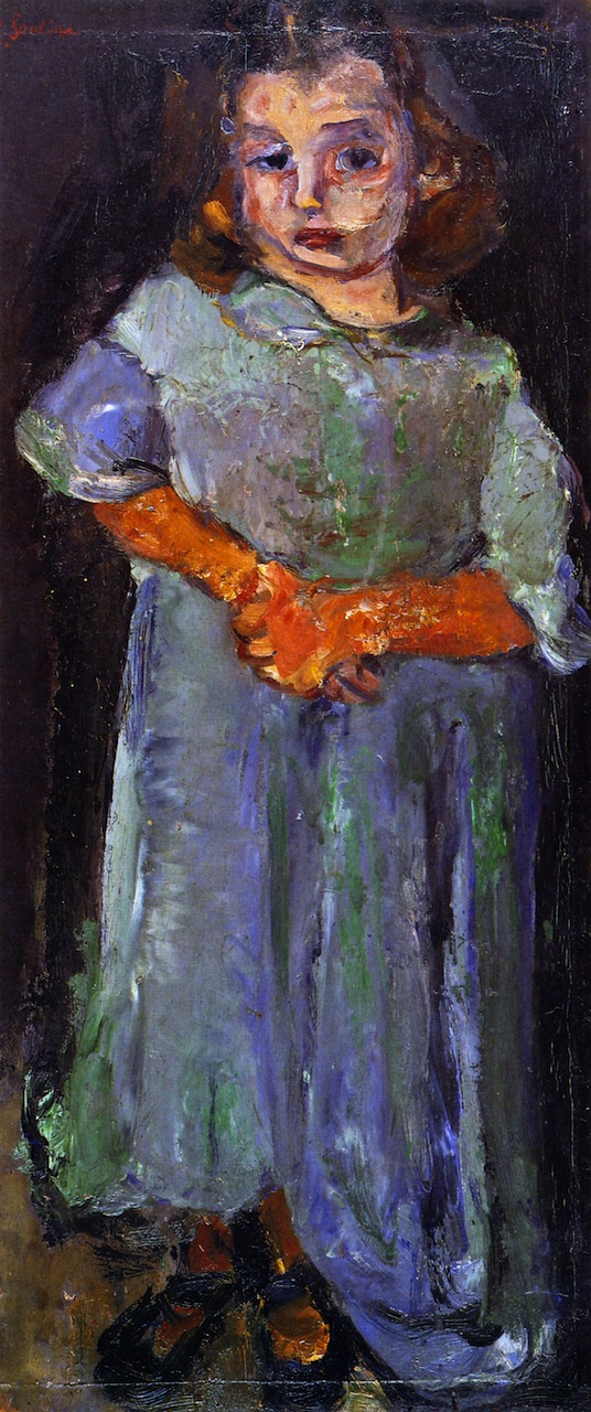 Chaim Soutine. 蓝色的小女孩