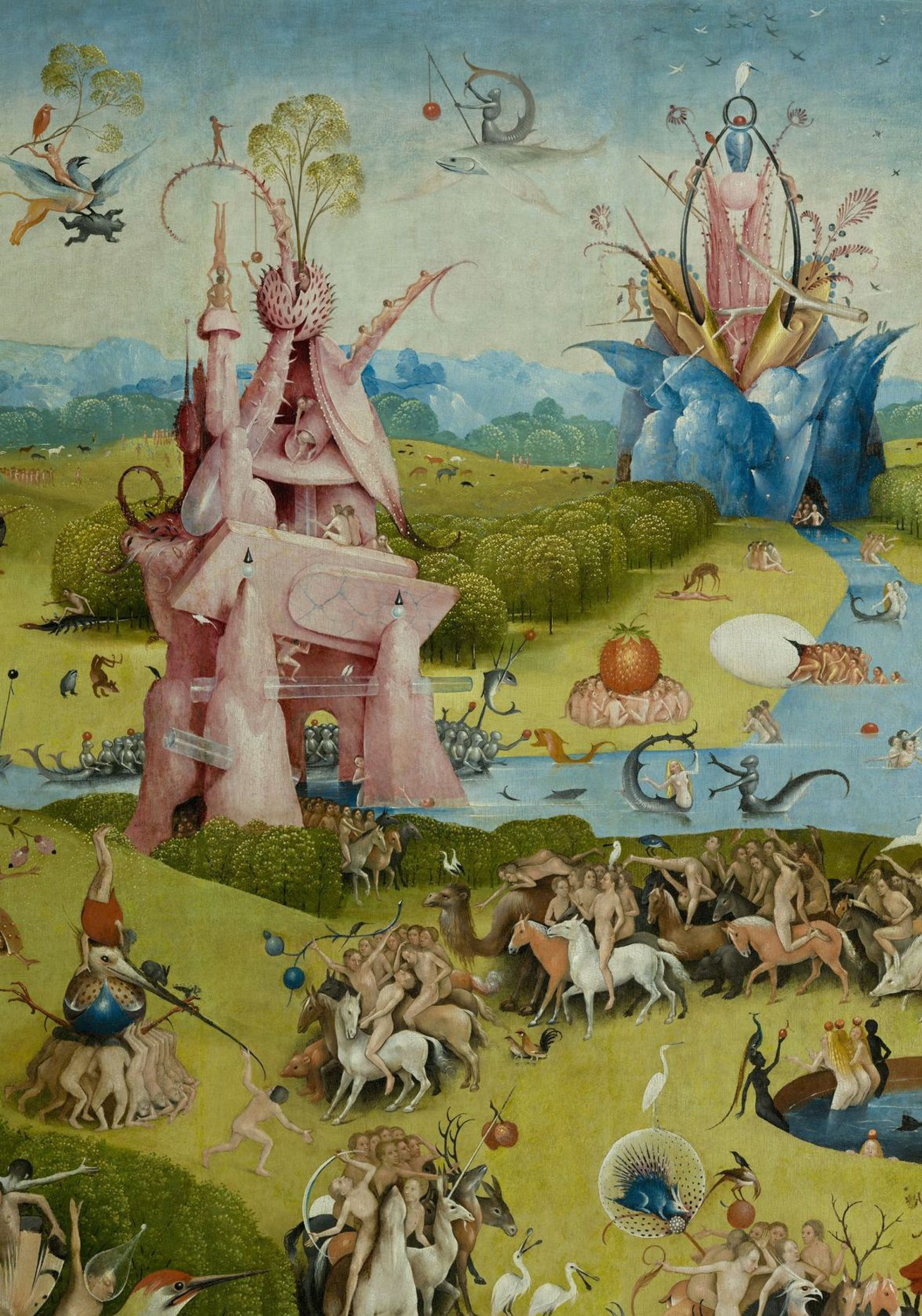 The Garden Of Earthly Delights The Central Part Fragment By