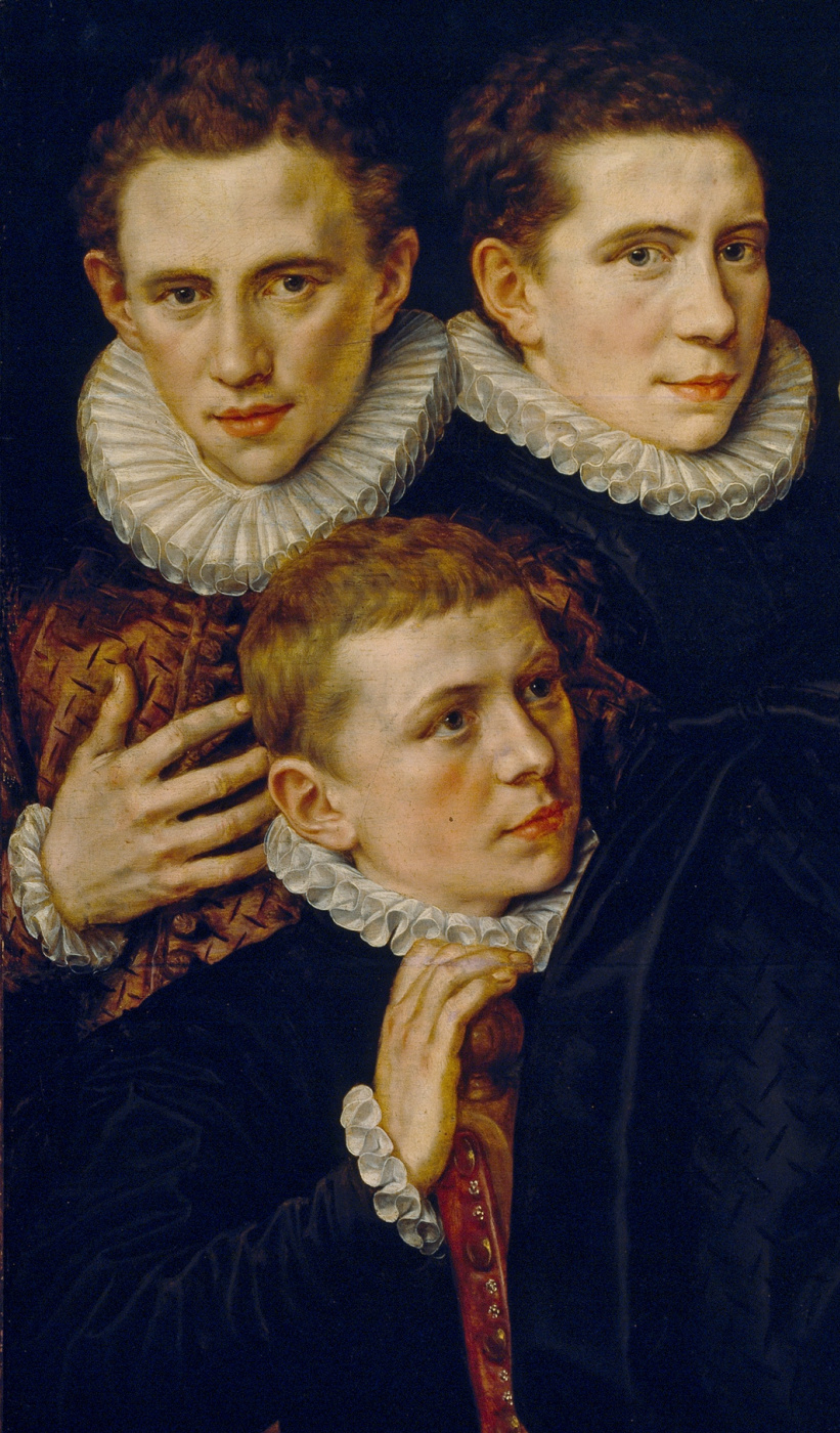 Адриан Томас Кей. Портрет фламандской семьи. Фрагмент 4