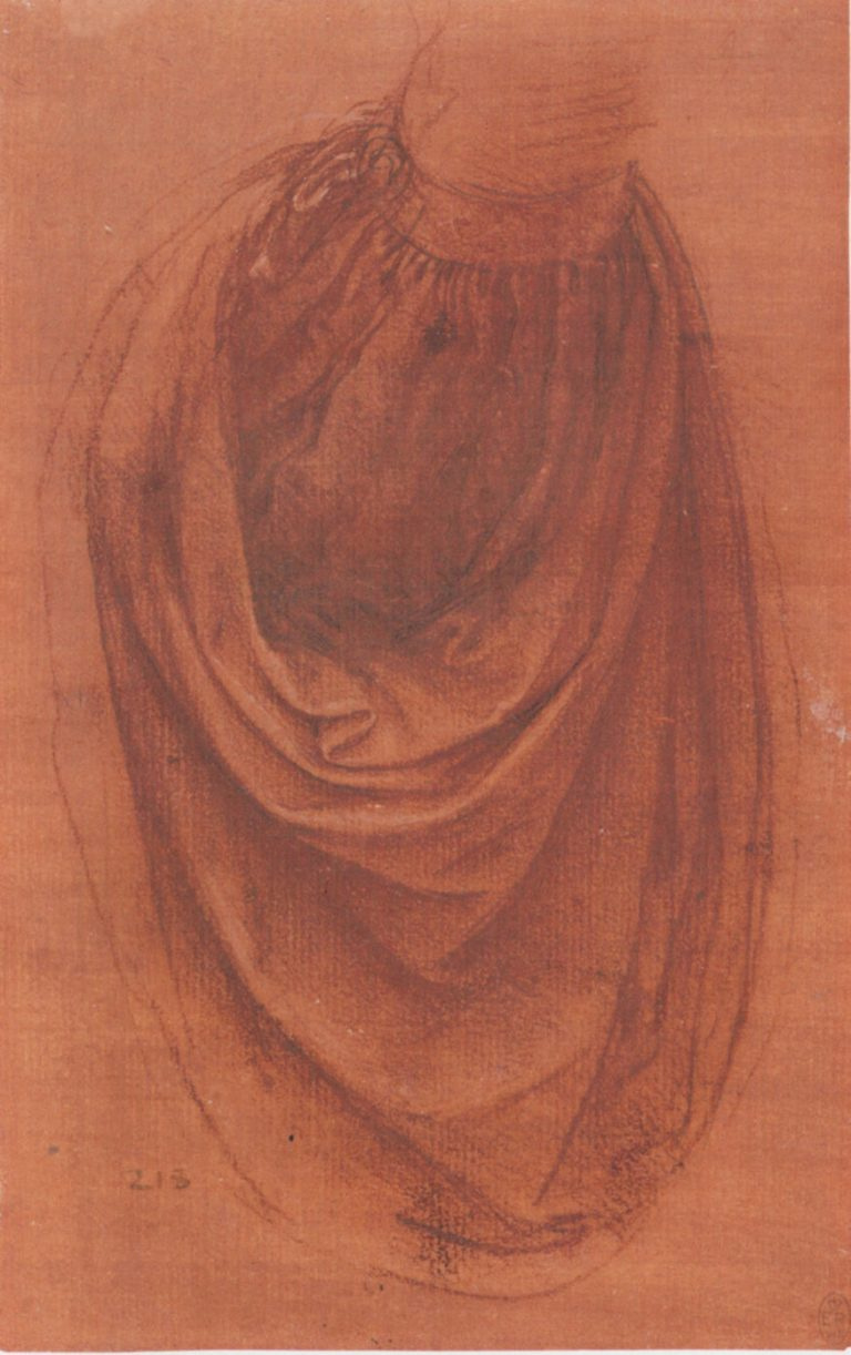 Leonardo da Vinci. Drapery studies