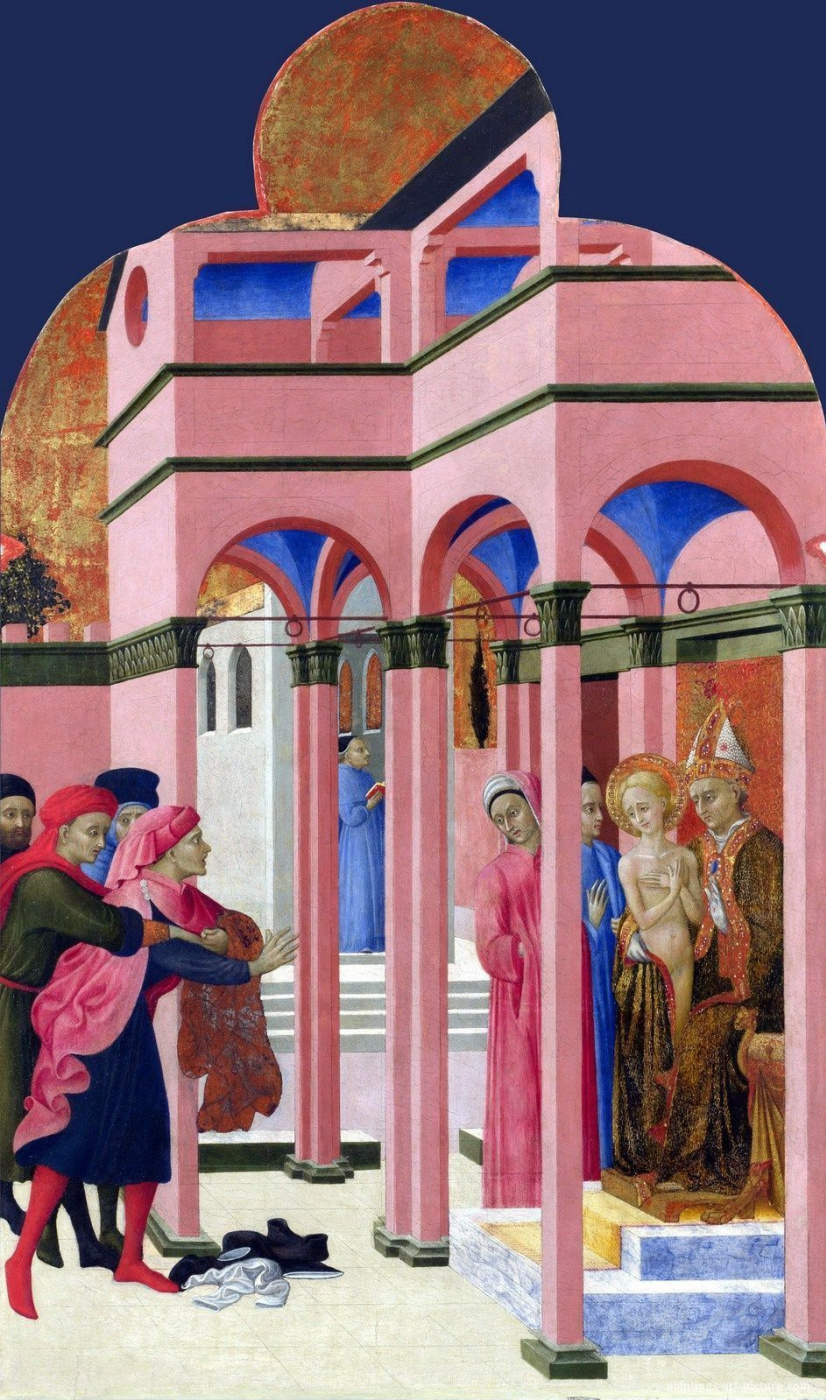 Sassetta. Saint Francis renounces his earthly father