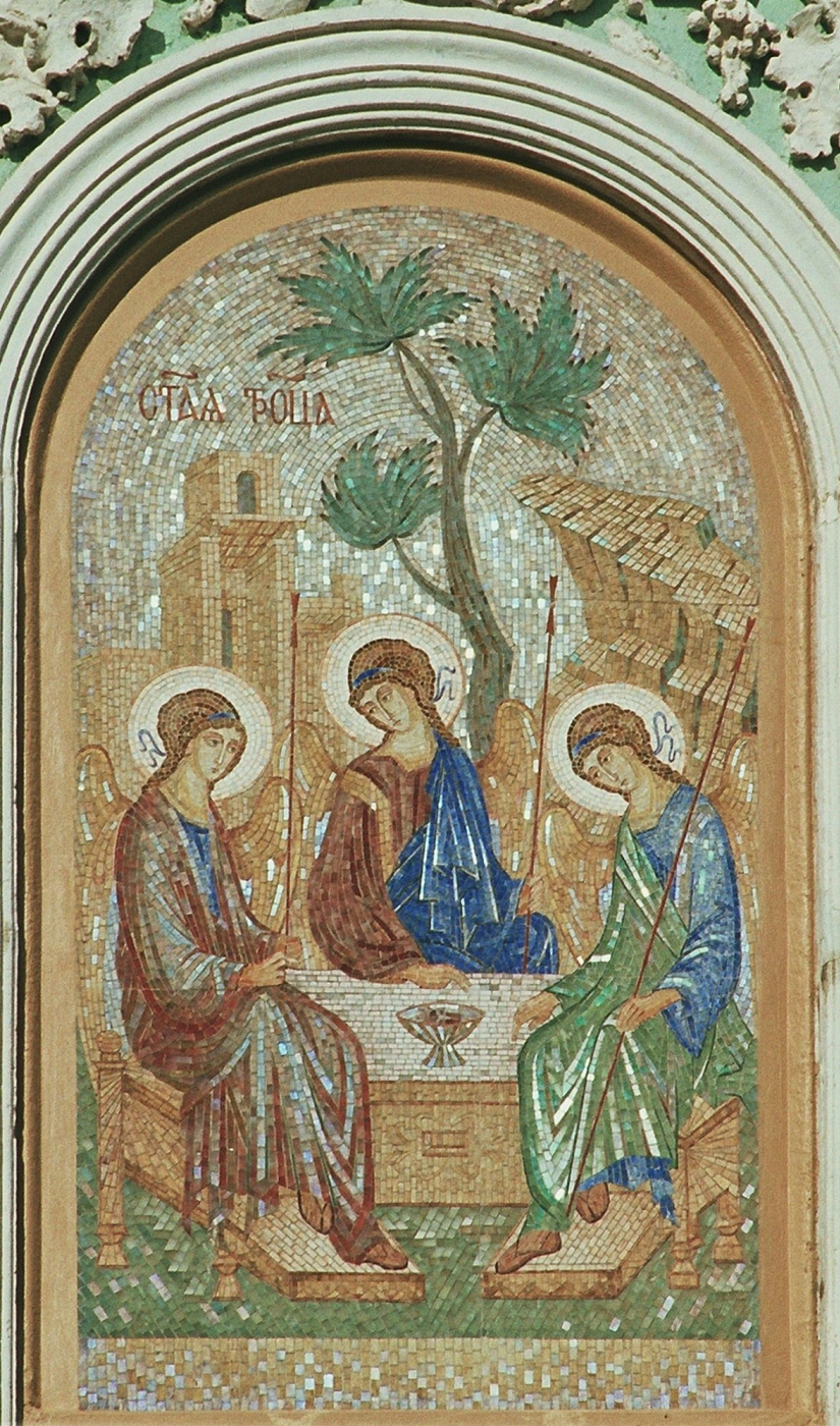 Aleksei Zagorskij. Trinity gate mosaic of the Trinity Sergius Lavra