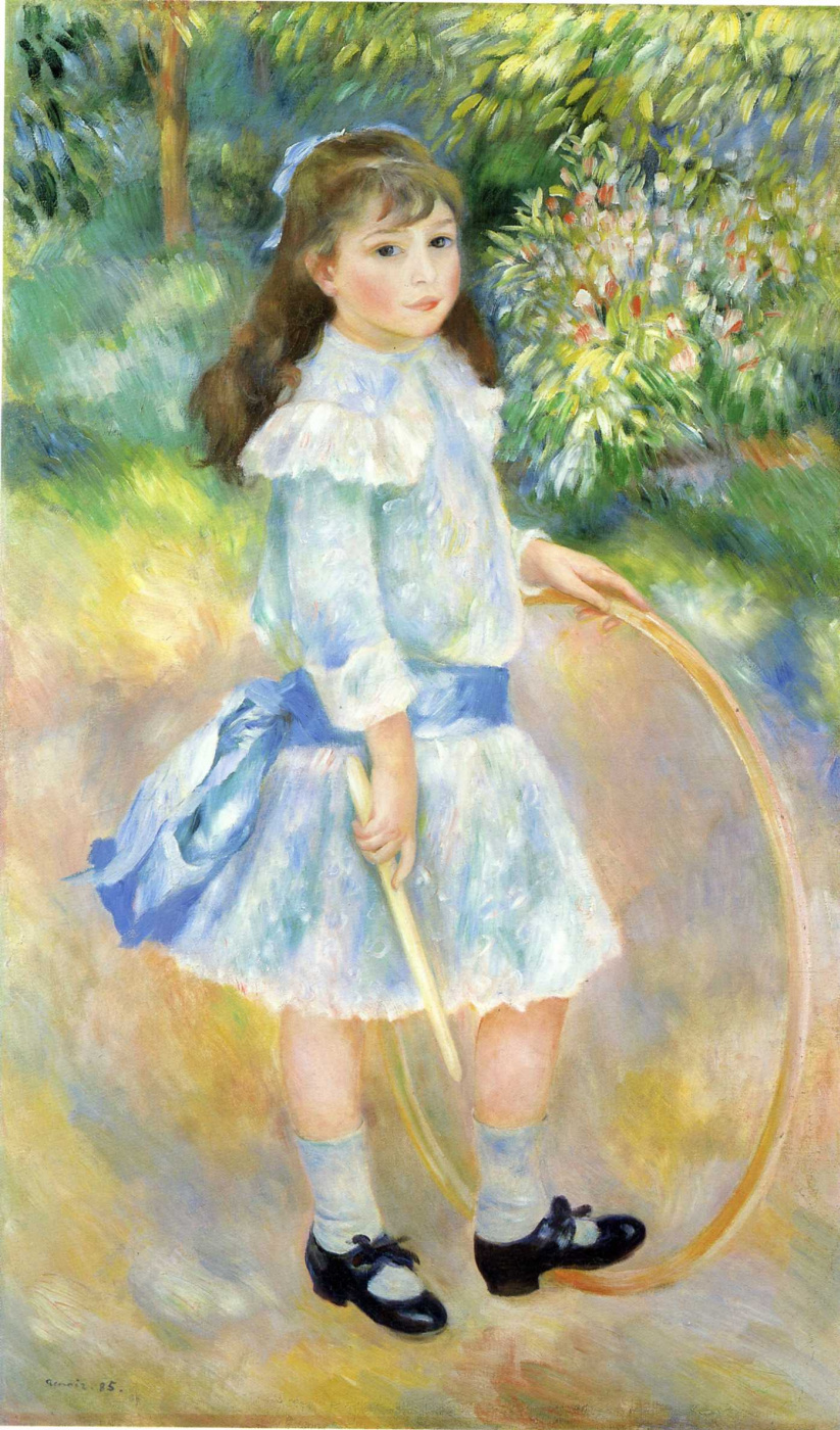 Pierre-Auguste Renoir. Girl with a Hoop
