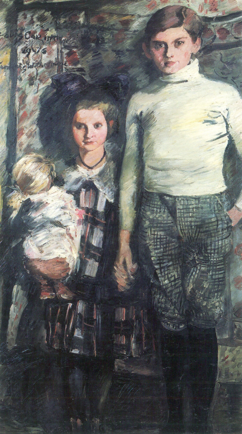 Lovis Corinth. Thomas and Wilhelmina (child artist)