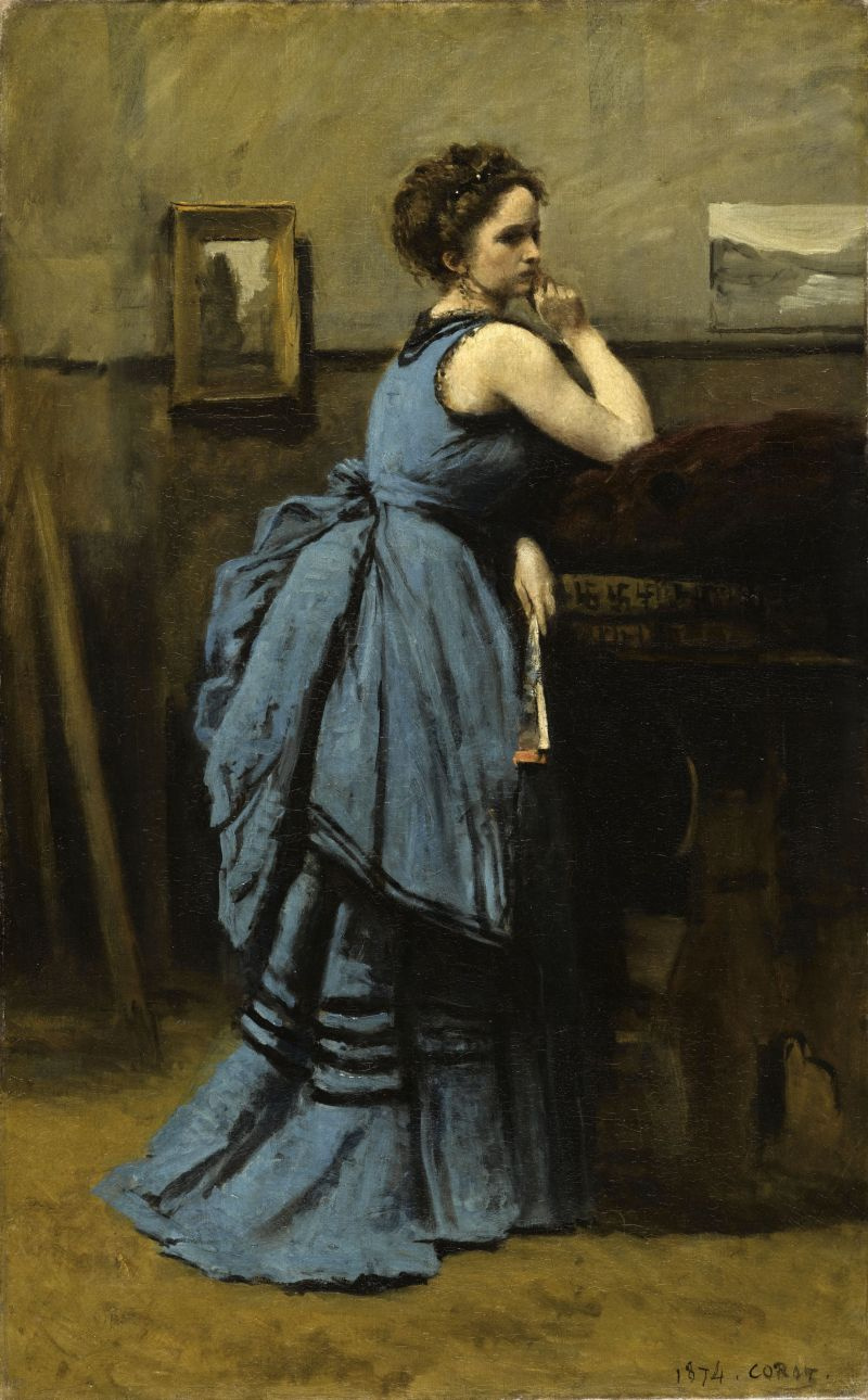 Camille Corot. The Lady in Blue