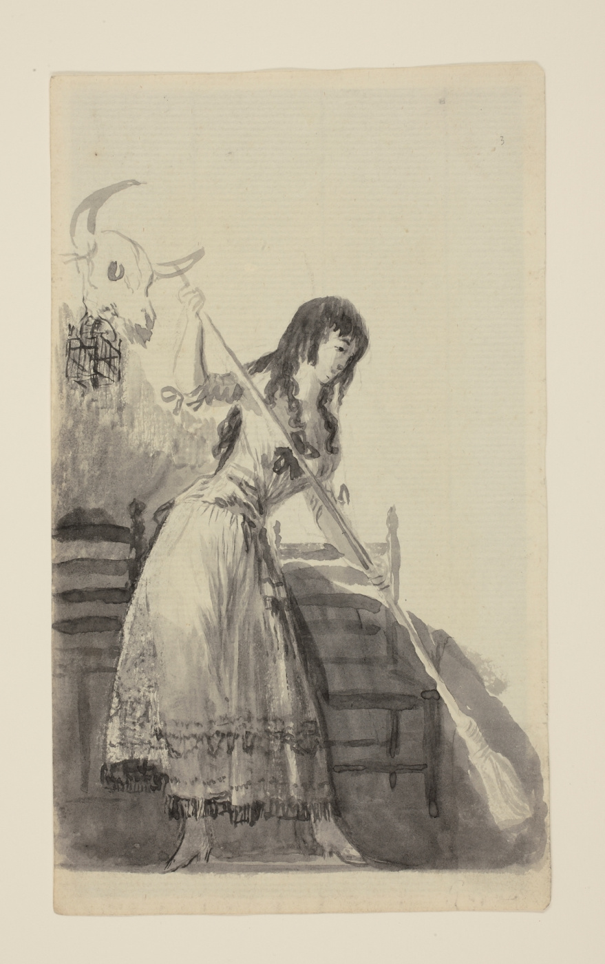 Francisco Goya. Young woman sweeping