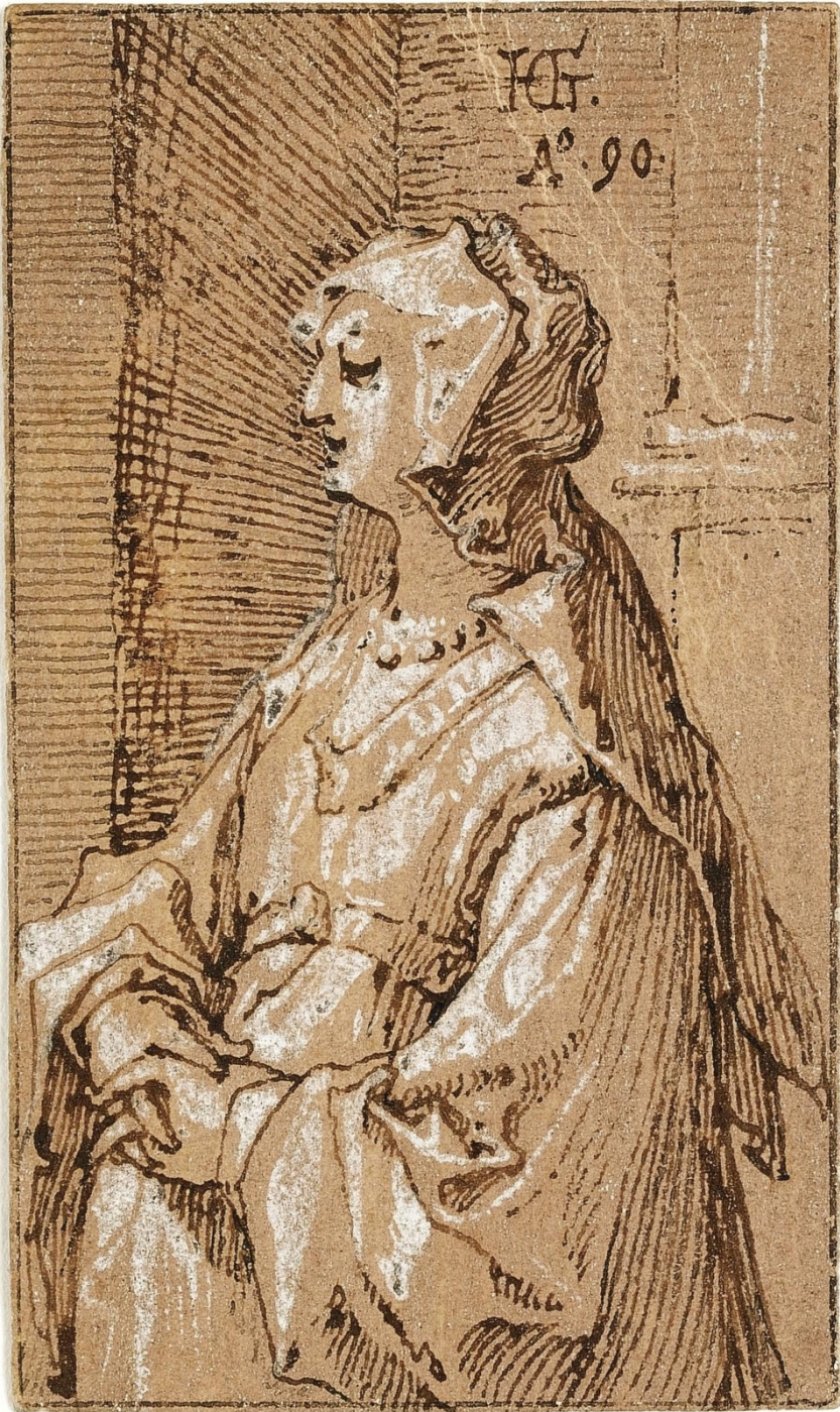 Hendrik Goltzius. Woman with a veil.