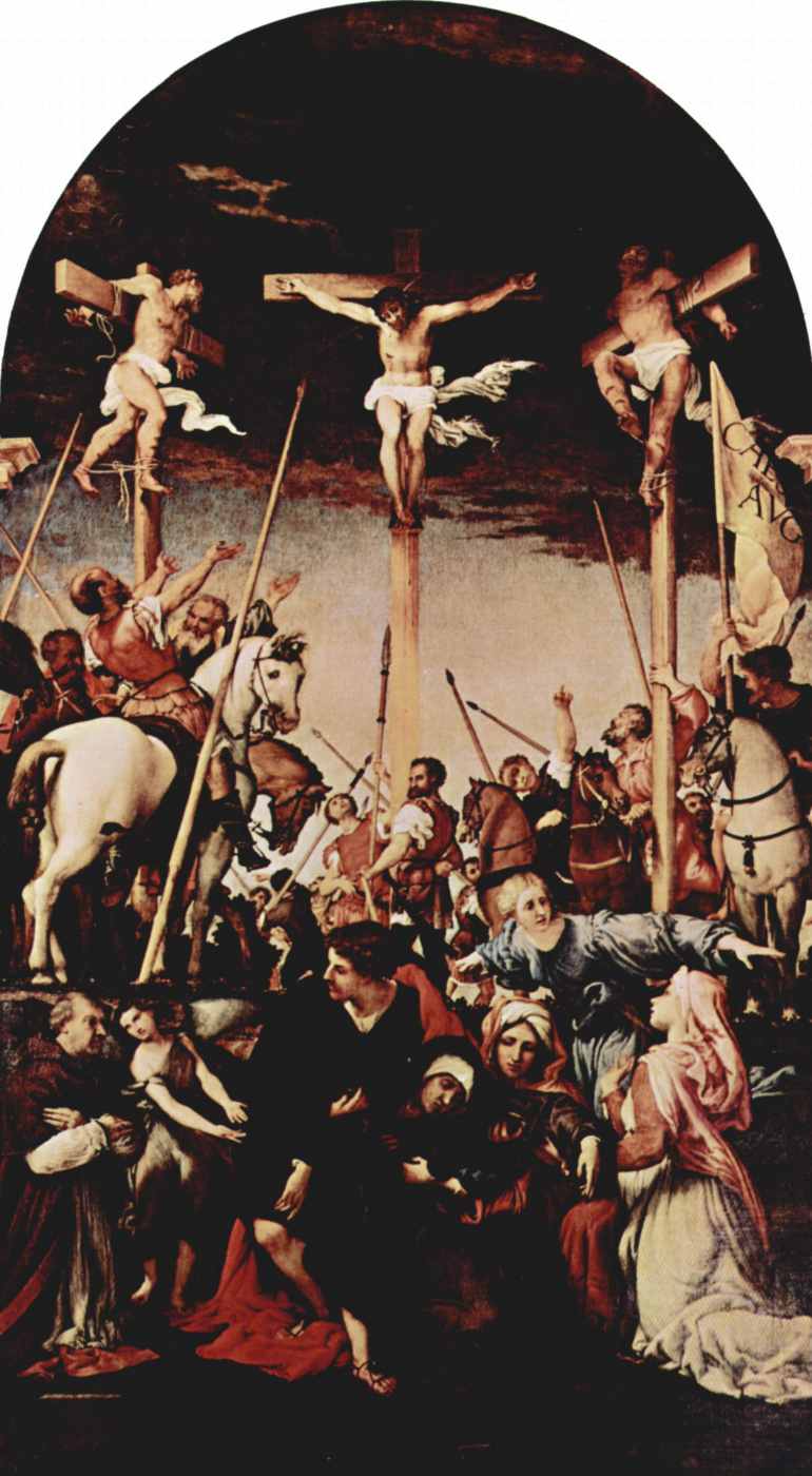 Lorenzo Lotto. The crucifixion