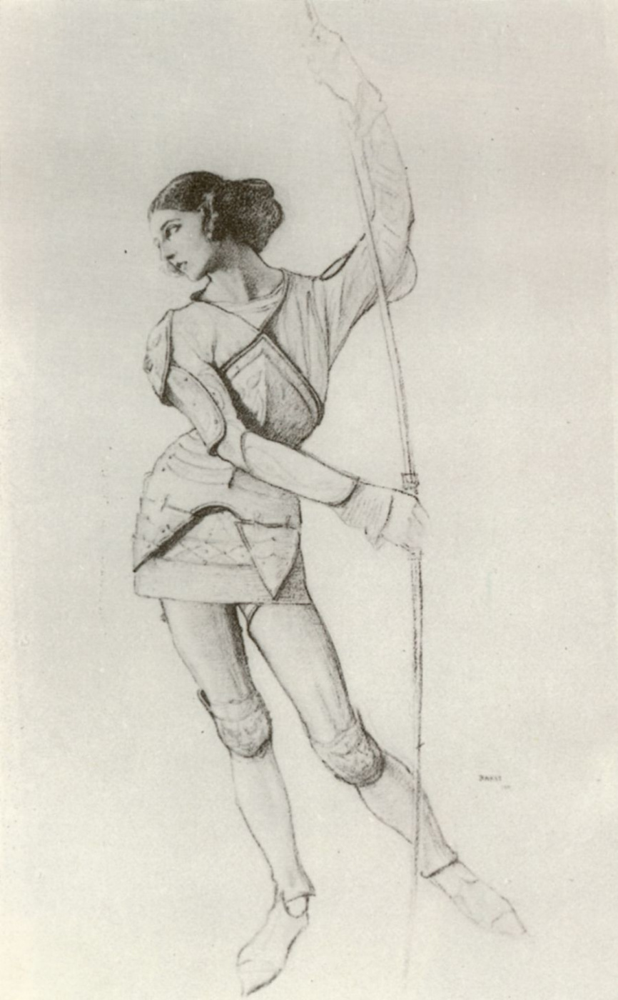Lev (Leon) Bakst. Drawing for the costume design of St. Sebastian to a mystery Gabriele d'annunzio "the Martyrdom of St. Sebastian