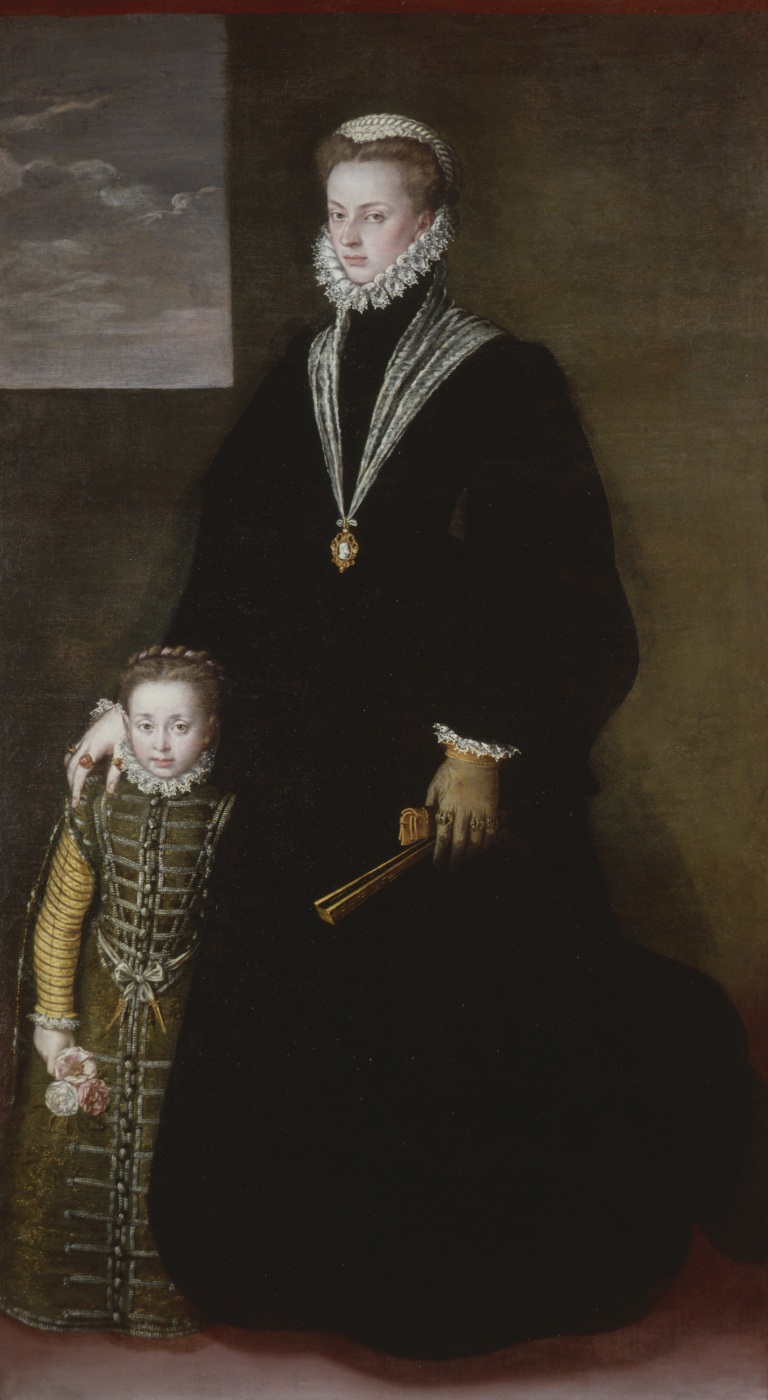 Sofonisba Anguissola. Portrait of Juana of Austria with a pupil